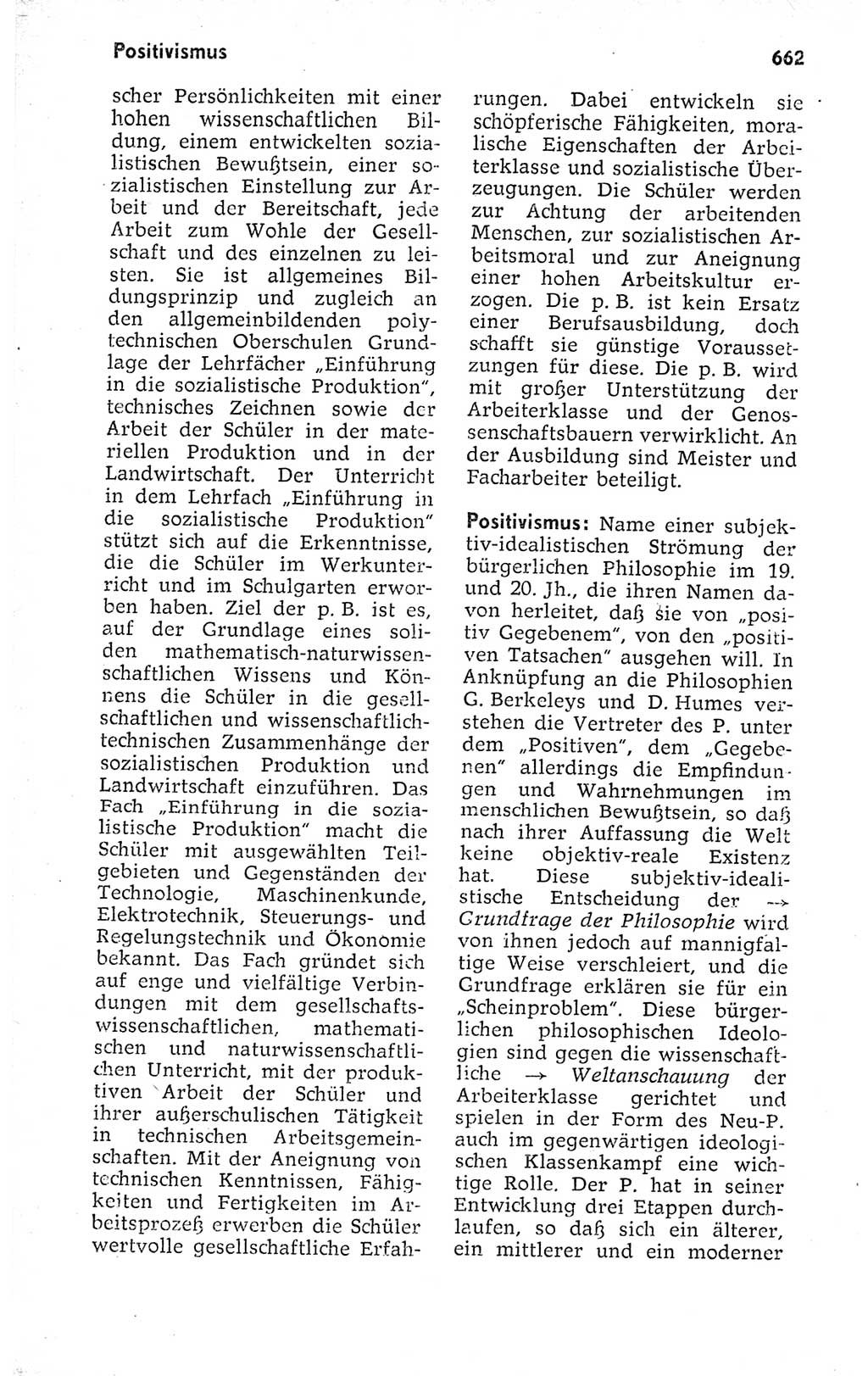 Kleines politisches Wörterbuch [Deutsche Demokratische Republik (DDR)] 1973, Seite 662 (Kl. pol. Wb. DDR 1973, S. 662)