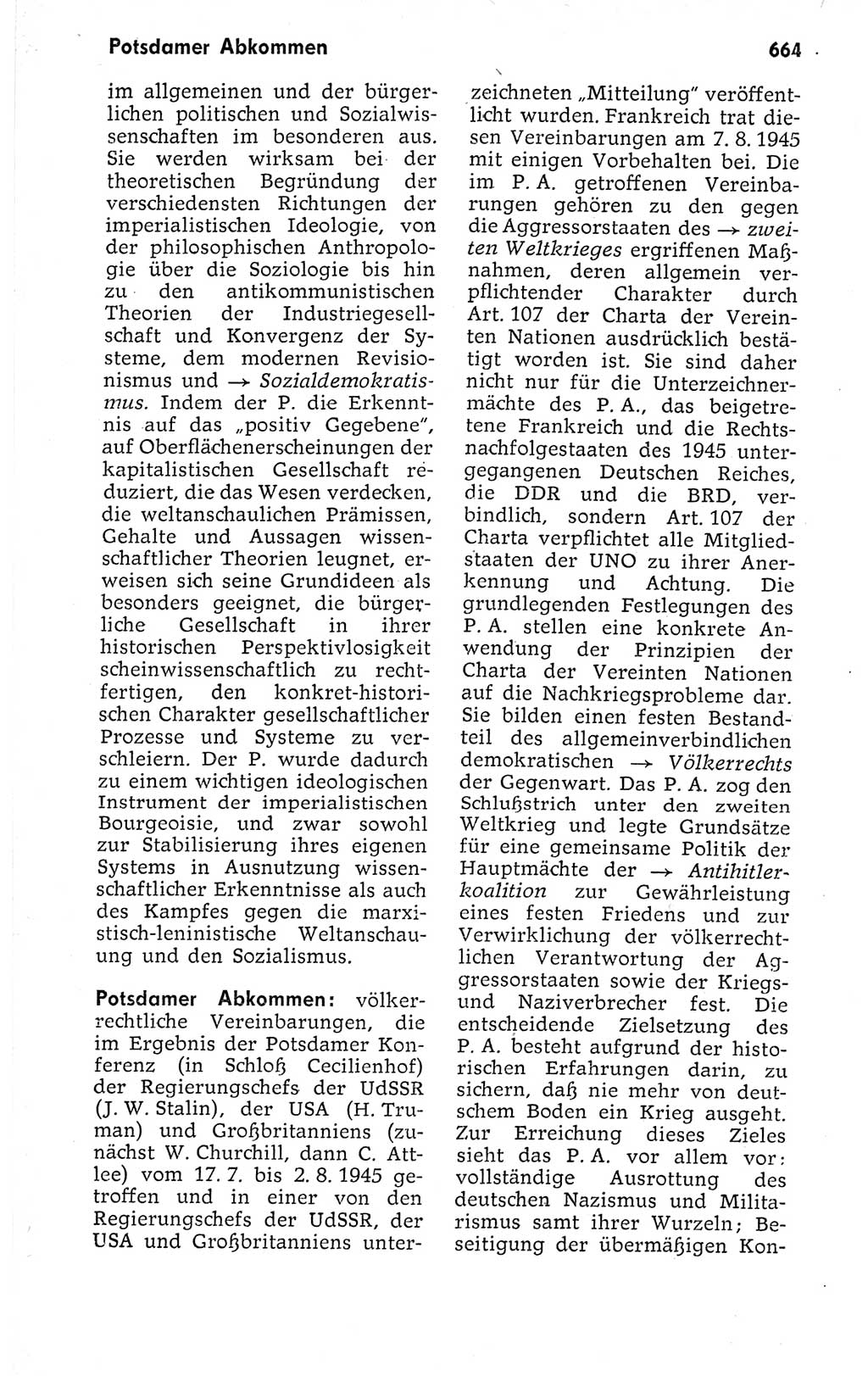 Kleines politisches Wörterbuch [Deutsche Demokratische Republik (DDR)] 1973, Seite 664 (Kl. pol. Wb. DDR 1973, S. 664)
