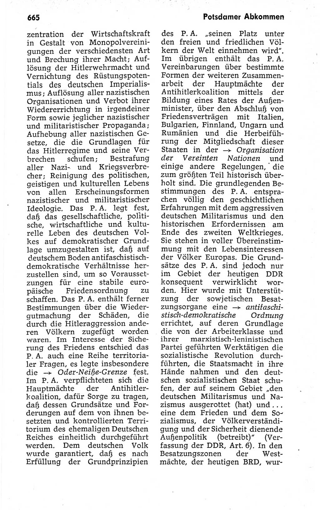 Kleines politisches Wörterbuch [Deutsche Demokratische Republik (DDR)] 1973, Seite 665 (Kl. pol. Wb. DDR 1973, S. 665)