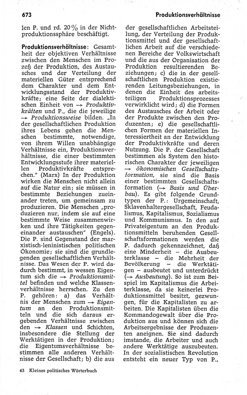 Kleines politisches Wörterbuch [Deutsche Demokratische Republik (DDR)] 1973, Seite 673 (Kl. pol. Wb. DDR 1973, S. 673)