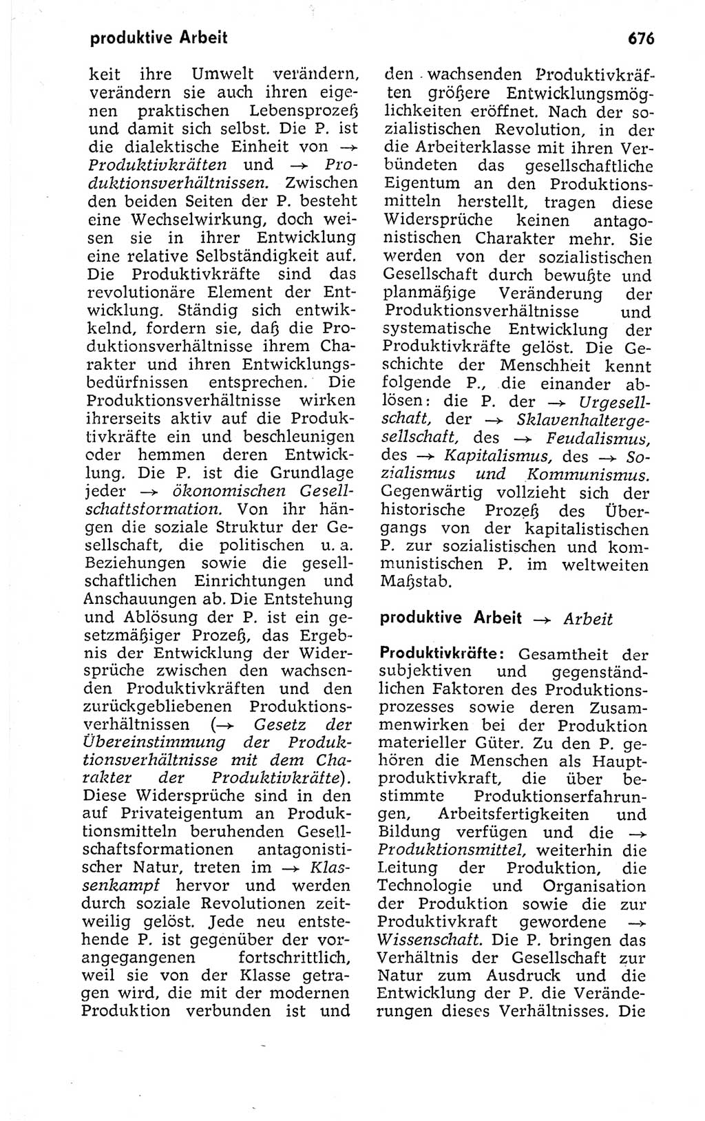 Kleines politisches Wörterbuch [Deutsche Demokratische Republik (DDR)] 1973, Seite 676 (Kl. pol. Wb. DDR 1973, S. 676)