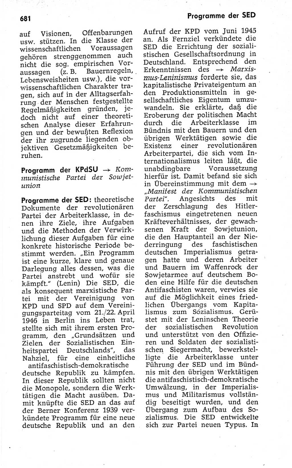 Kleines politisches Wörterbuch [Deutsche Demokratische Republik (DDR)] 1973, Seite 681 (Kl. pol. Wb. DDR 1973, S. 681)