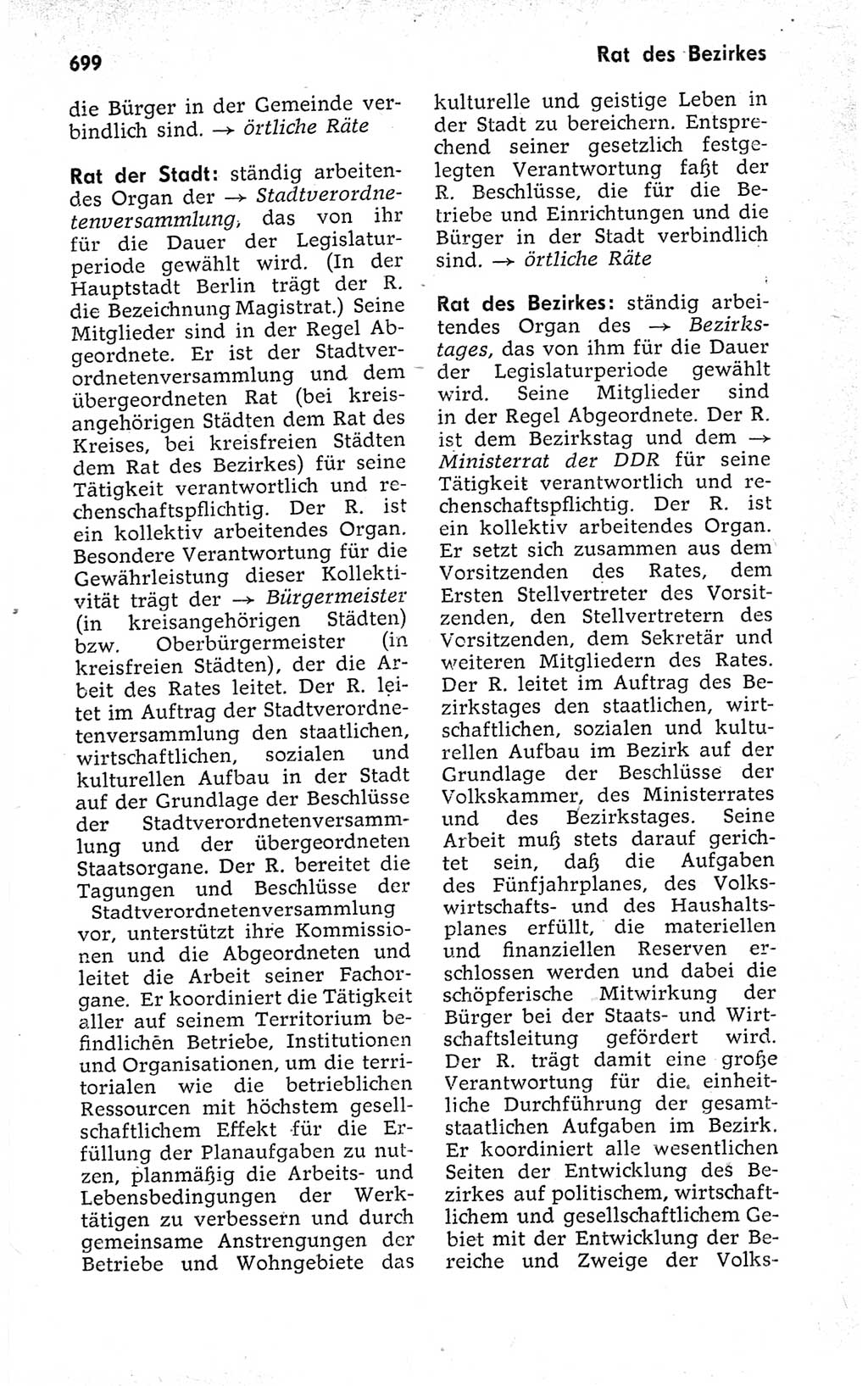 Kleines politisches Wörterbuch [Deutsche Demokratische Republik (DDR)] 1973, Seite 699 (Kl. pol. Wb. DDR 1973, S. 699)