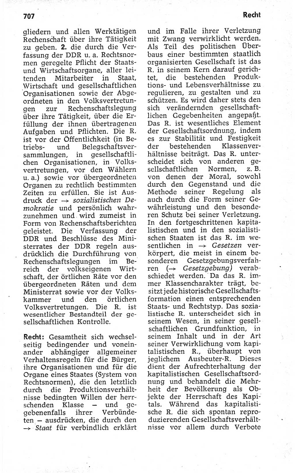 Kleines politisches Wörterbuch [Deutsche Demokratische Republik (DDR)] 1973, Seite 707 (Kl. pol. Wb. DDR 1973, S. 707)