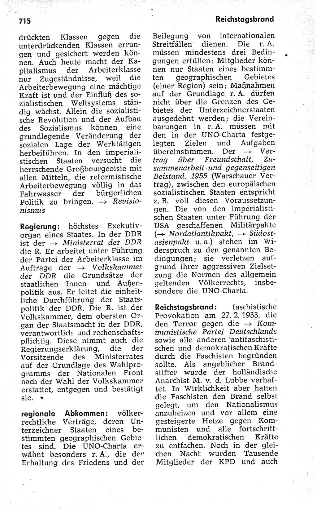 Kleines politisches Wörterbuch [Deutsche Demokratische Republik (DDR)] 1973, Seite 715 (Kl. pol. Wb. DDR 1973, S. 715)