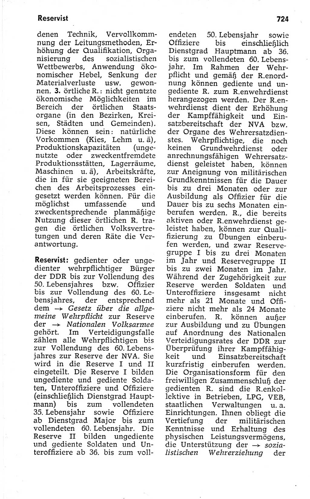 Kleines politisches Wörterbuch [Deutsche Demokratische Republik (DDR)] 1973, Seite 724 (Kl. pol. Wb. DDR 1973, S. 724)