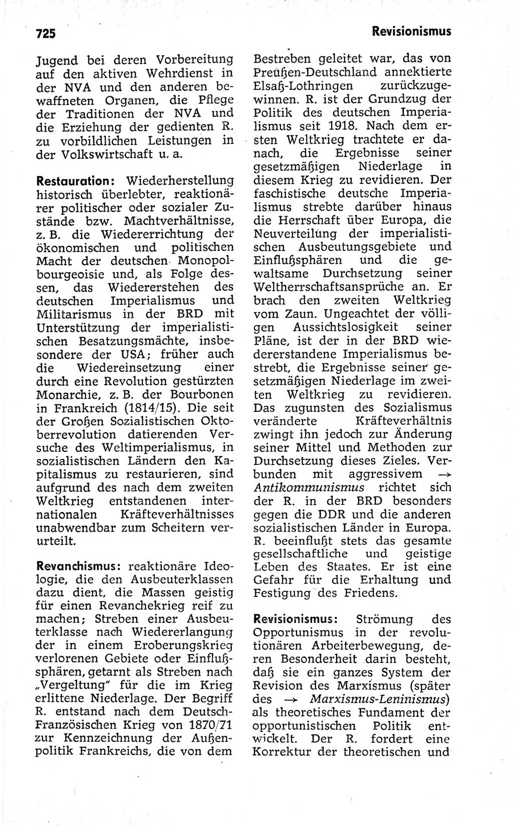 Kleines politisches Wörterbuch [Deutsche Demokratische Republik (DDR)] 1973, Seite 725 (Kl. pol. Wb. DDR 1973, S. 725)