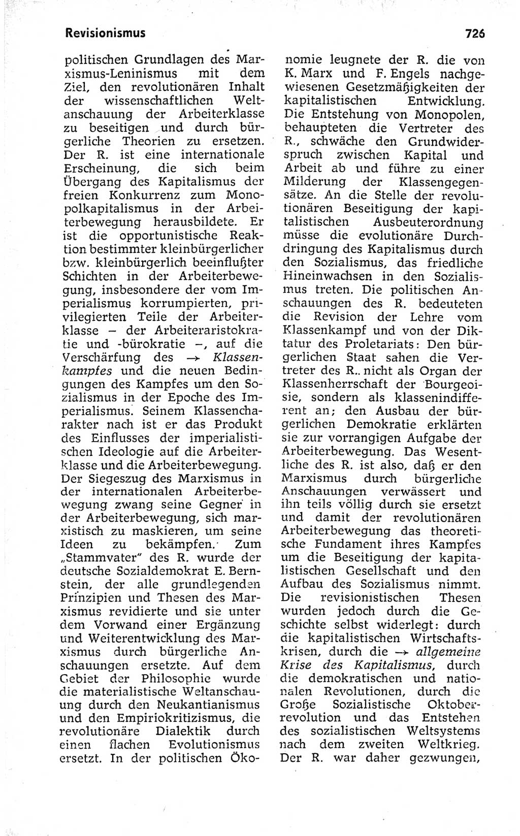 Kleines politisches Wörterbuch [Deutsche Demokratische Republik (DDR)] 1973, Seite 726 (Kl. pol. Wb. DDR 1973, S. 726)