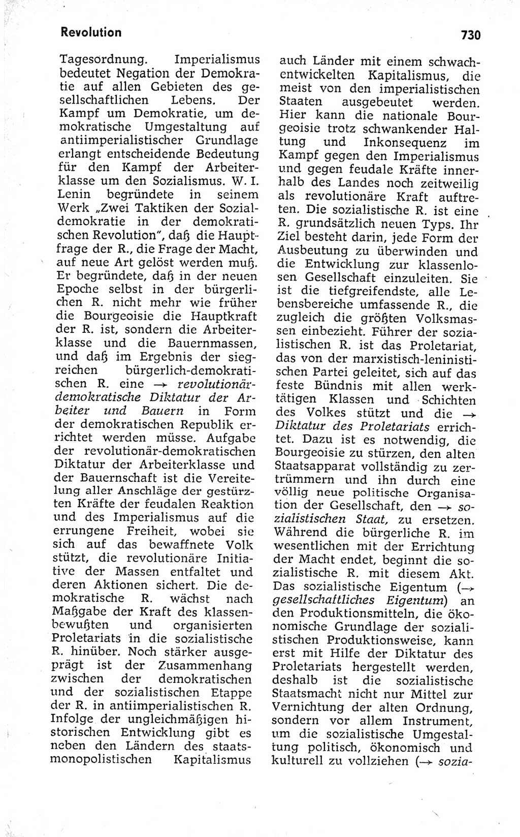 Kleines politisches Wörterbuch [Deutsche Demokratische Republik (DDR)] 1973, Seite 730 (Kl. pol. Wb. DDR 1973, S. 730)