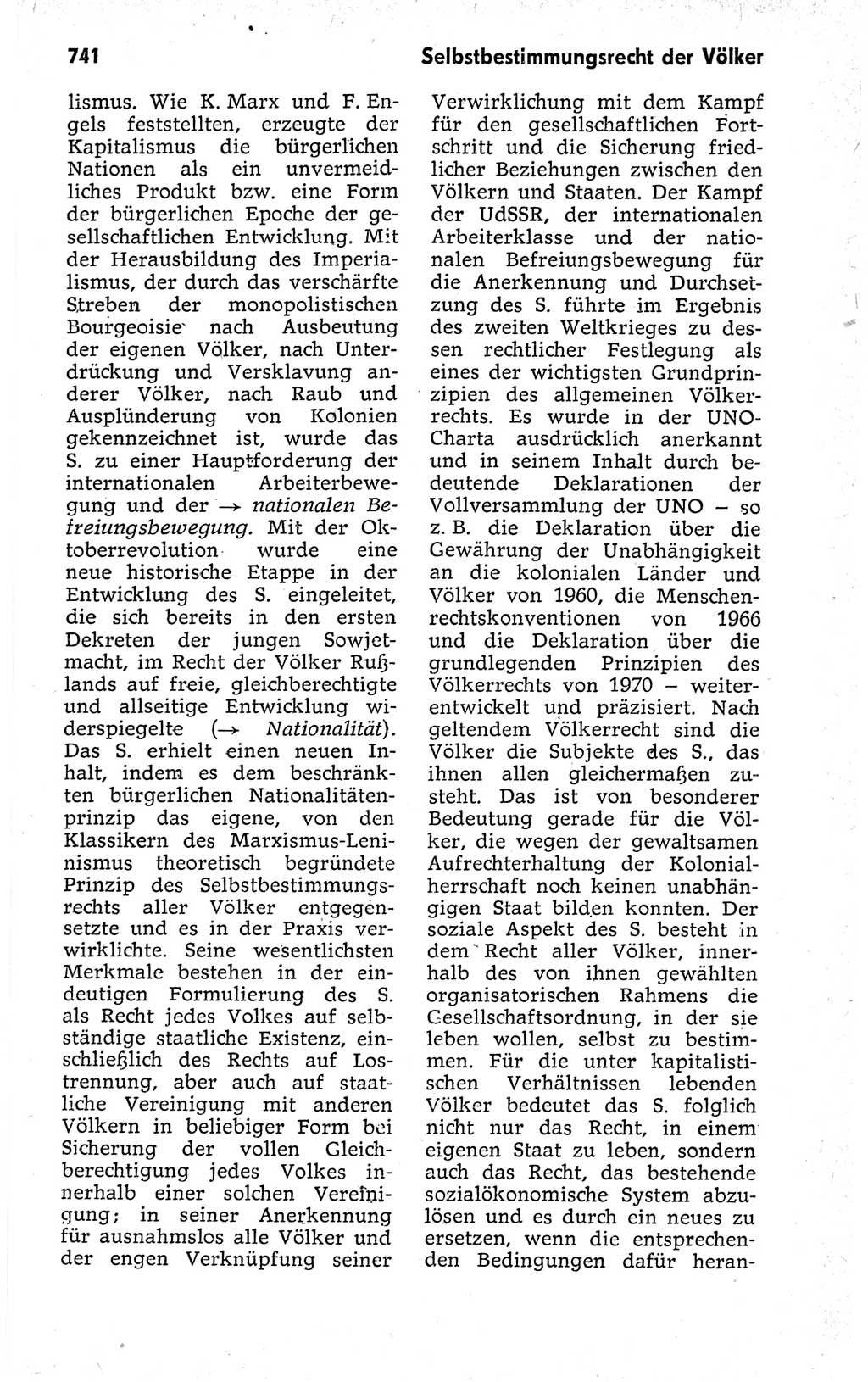 Kleines politisches Wörterbuch [Deutsche Demokratische Republik (DDR)] 1973, Seite 741 (Kl. pol. Wb. DDR 1973, S. 741)