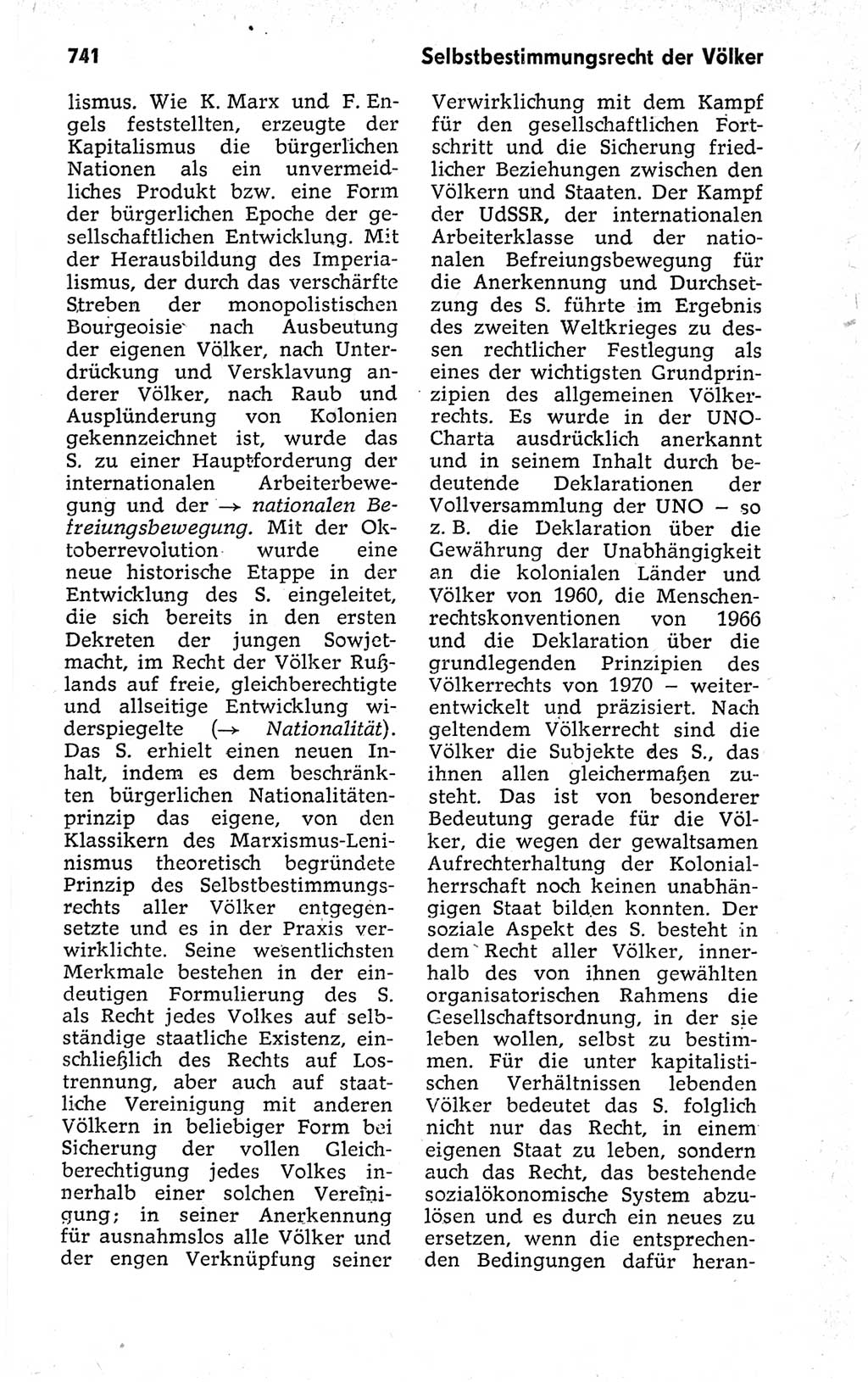 Kleines politisches Wörterbuch [Deutsche Demokratische Republik (DDR)] 1973, Seite 741 (Kl. pol. Wb. DDR 1973, S. 741)