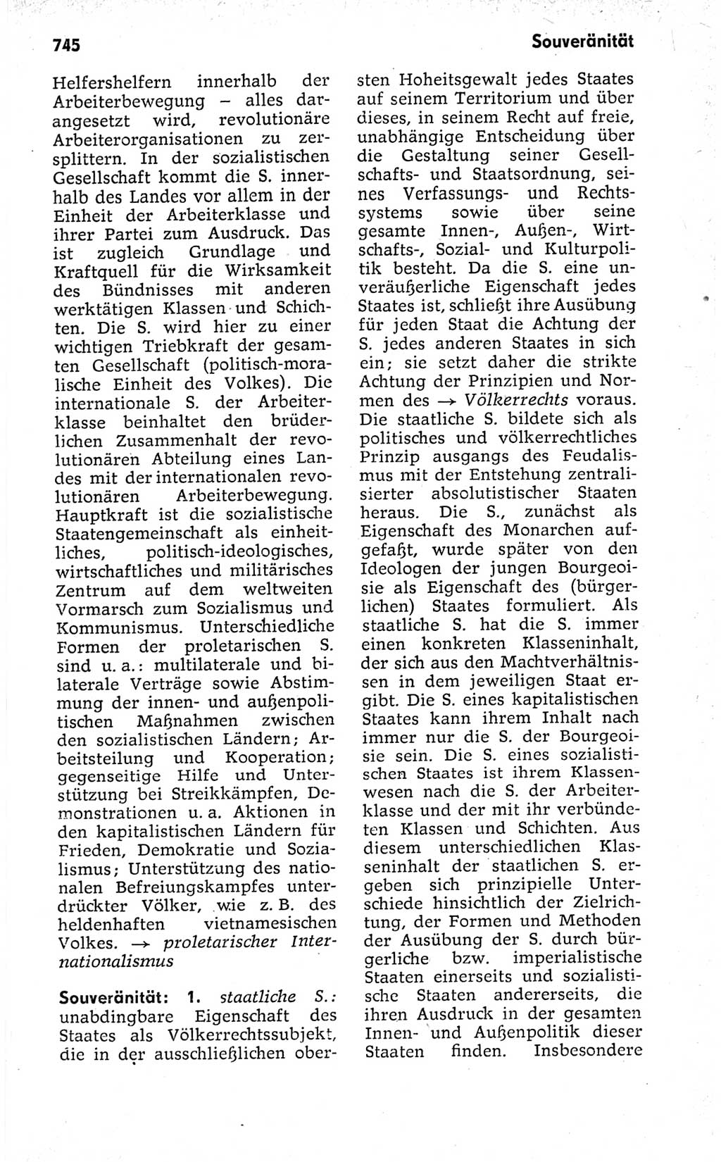 Kleines politisches Wörterbuch [Deutsche Demokratische Republik (DDR)] 1973, Seite 745 (Kl. pol. Wb. DDR 1973, S. 745)