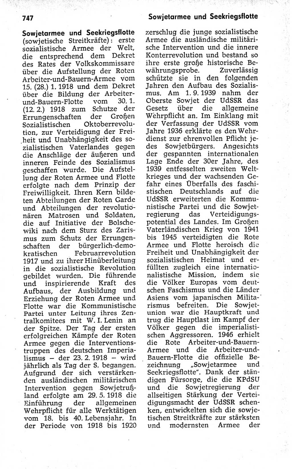 Kleines politisches Wörterbuch [Deutsche Demokratische Republik (DDR)] 1973, Seite 747 (Kl. pol. Wb. DDR 1973, S. 747)