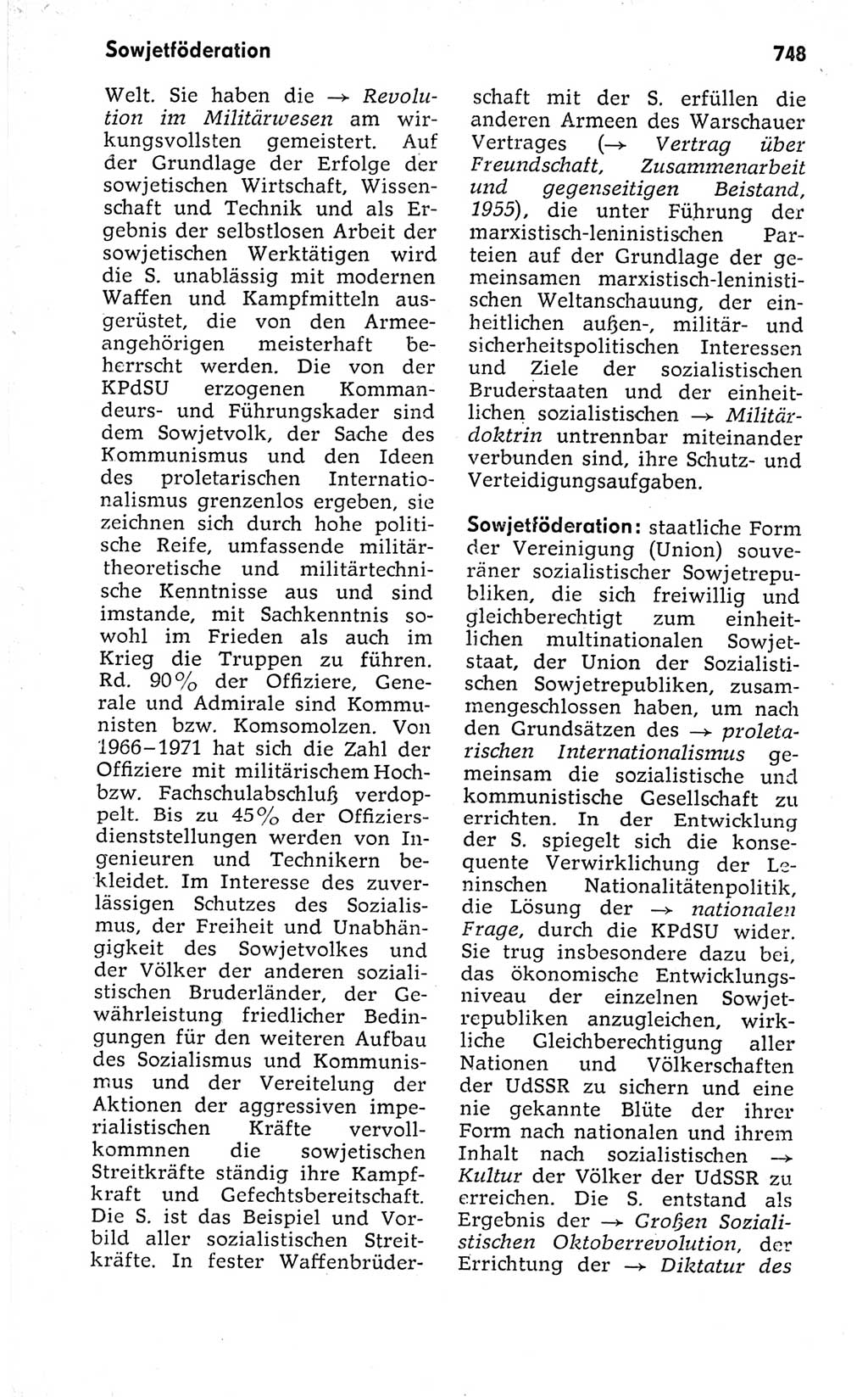 Kleines politisches Wörterbuch [Deutsche Demokratische Republik (DDR)] 1973, Seite 748 (Kl. pol. Wb. DDR 1973, S. 748)