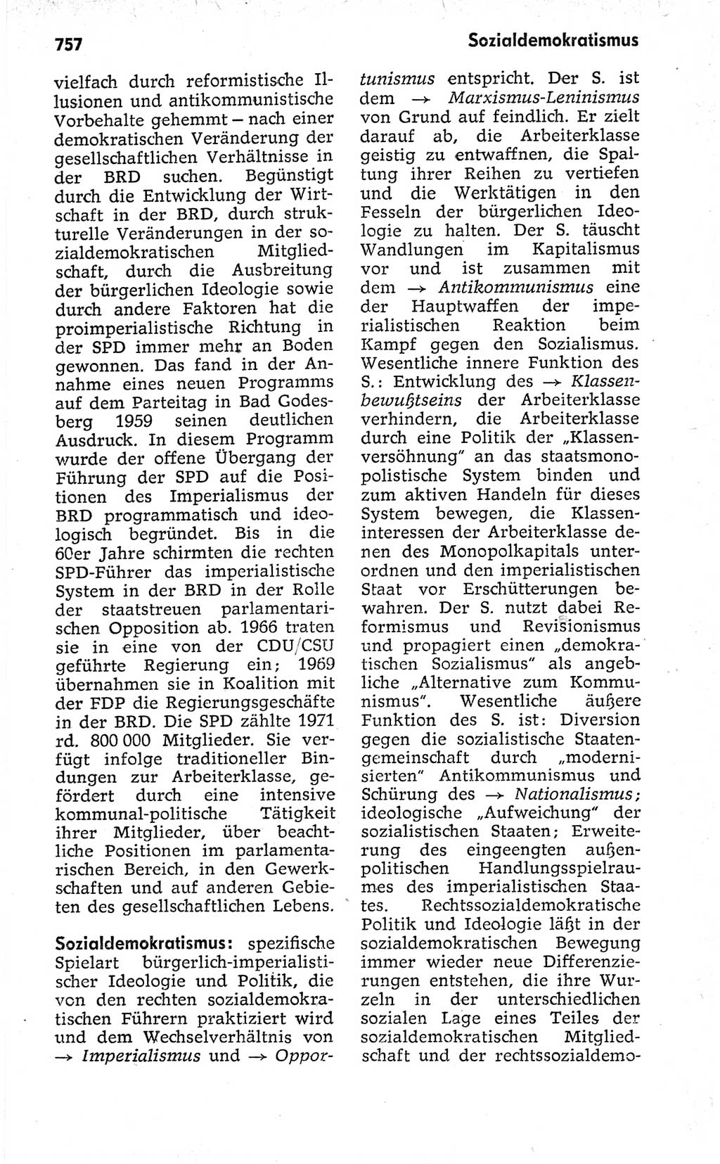 Kleines politisches Wörterbuch [Deutsche Demokratische Republik (DDR)] 1973, Seite 757 (Kl. pol. Wb. DDR 1973, S. 757)