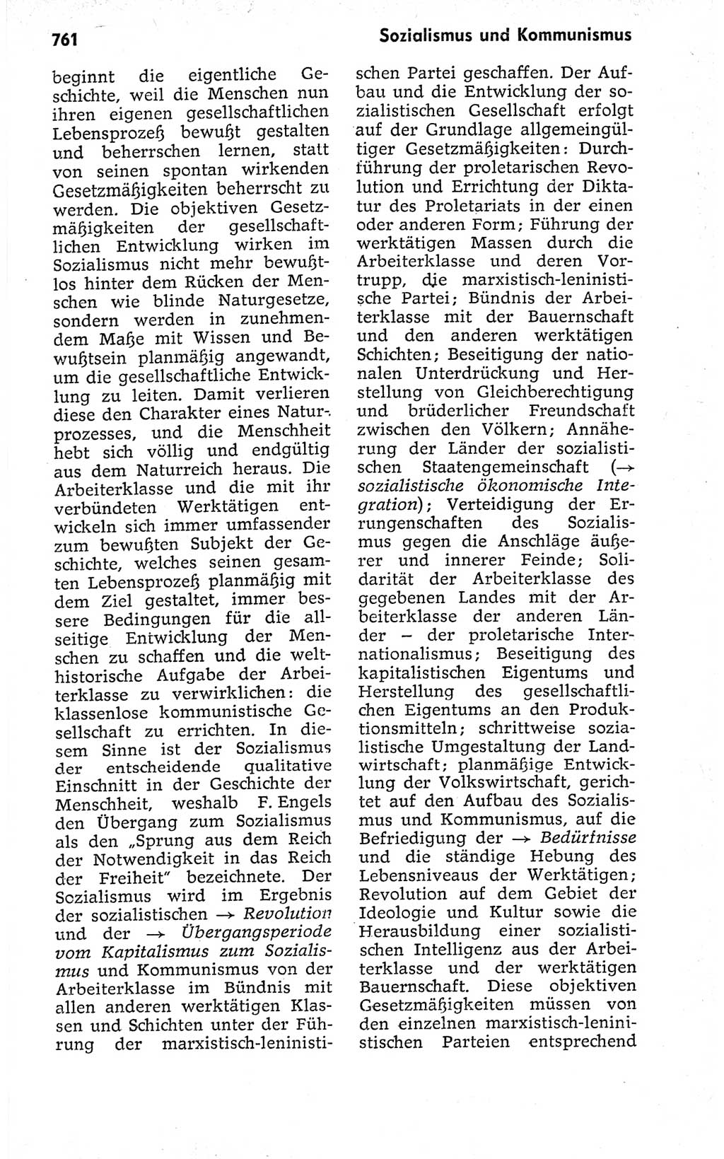 Kleines politisches Wörterbuch [Deutsche Demokratische Republik (DDR)] 1973, Seite 761 (Kl. pol. Wb. DDR 1973, S. 761)