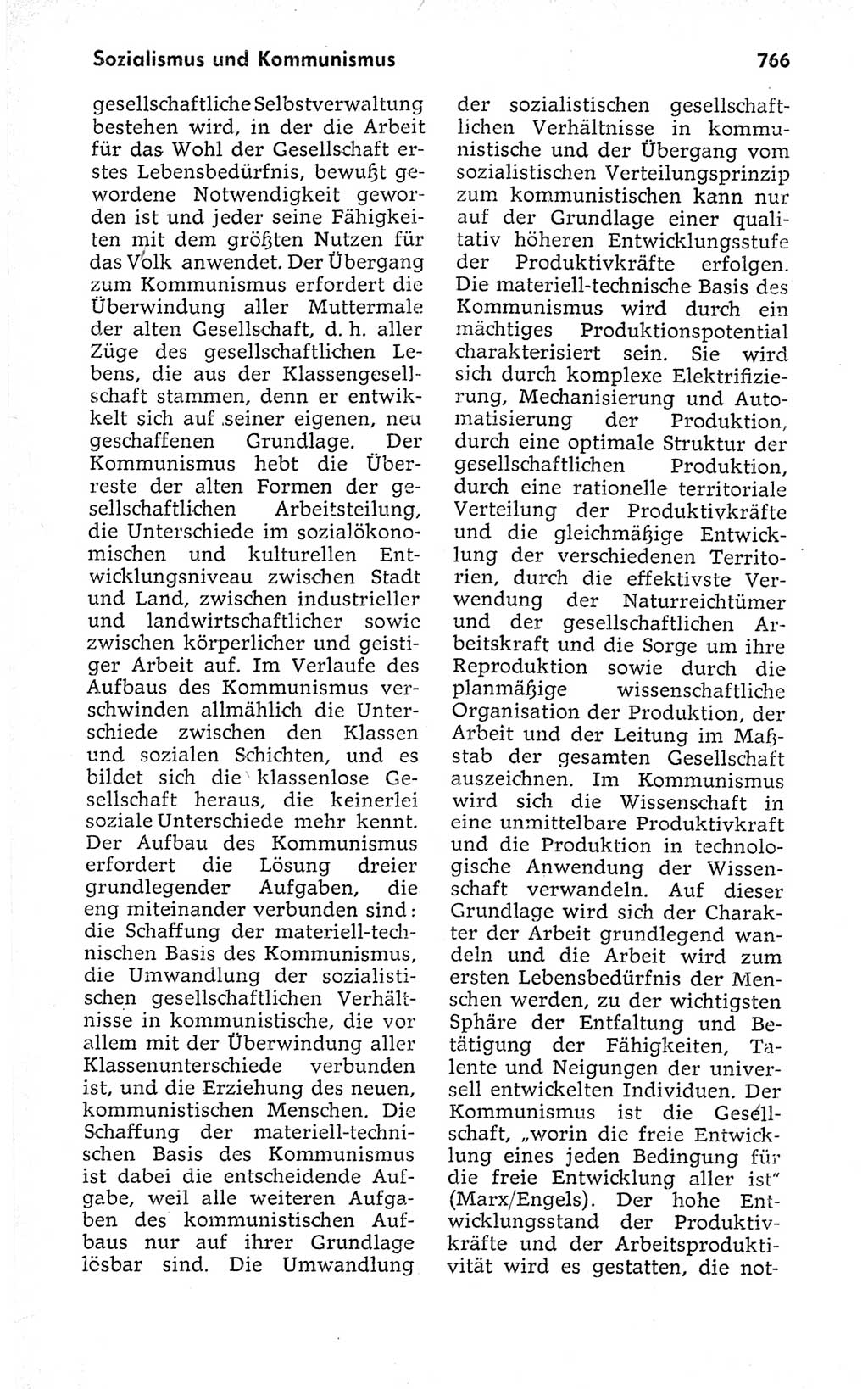 Kleines politisches Wörterbuch [Deutsche Demokratische Republik (DDR)] 1973, Seite 766 (Kl. pol. Wb. DDR 1973, S. 766)