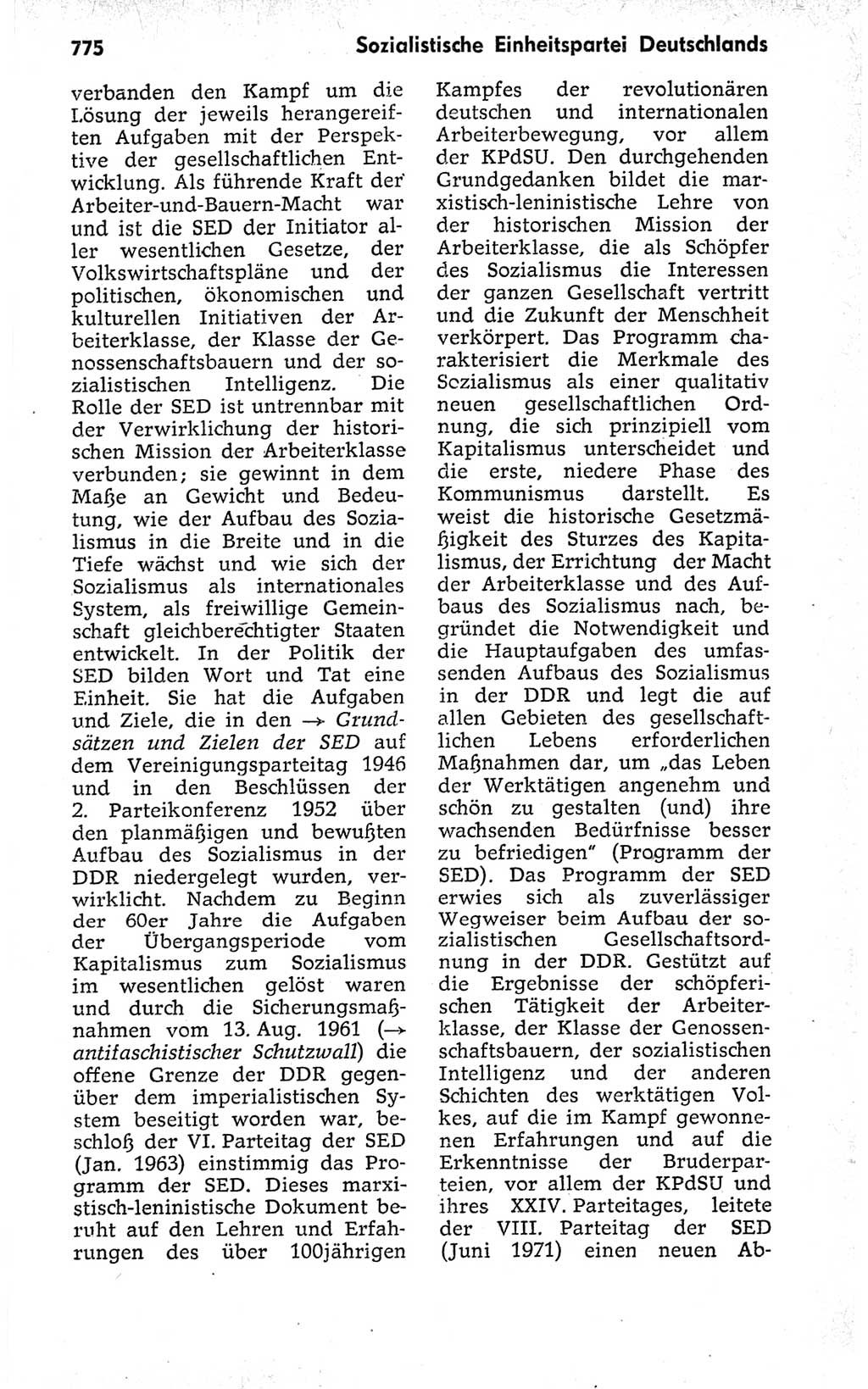 Kleines politisches Wörterbuch [Deutsche Demokratische Republik (DDR)] 1973, Seite 775 (Kl. pol. Wb. DDR 1973, S. 775)