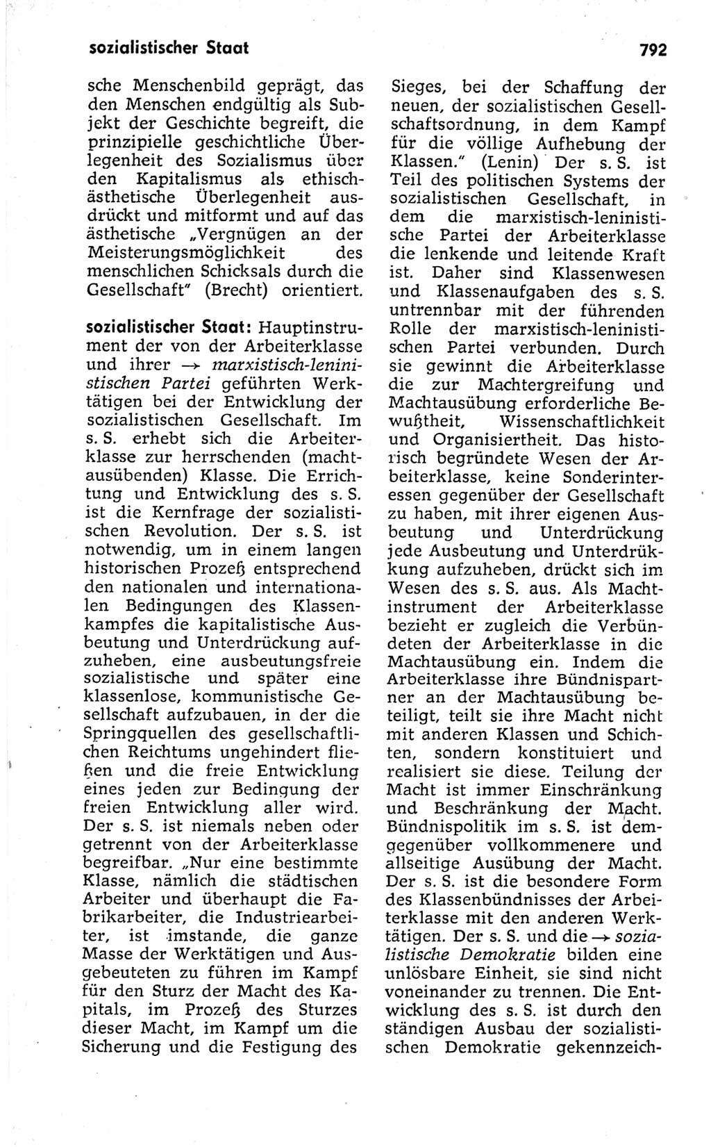 Kleines politisches Wörterbuch [Deutsche Demokratische Republik (DDR)] 1973, Seite 792 (Kl. pol. Wb. DDR 1973, S. 792)