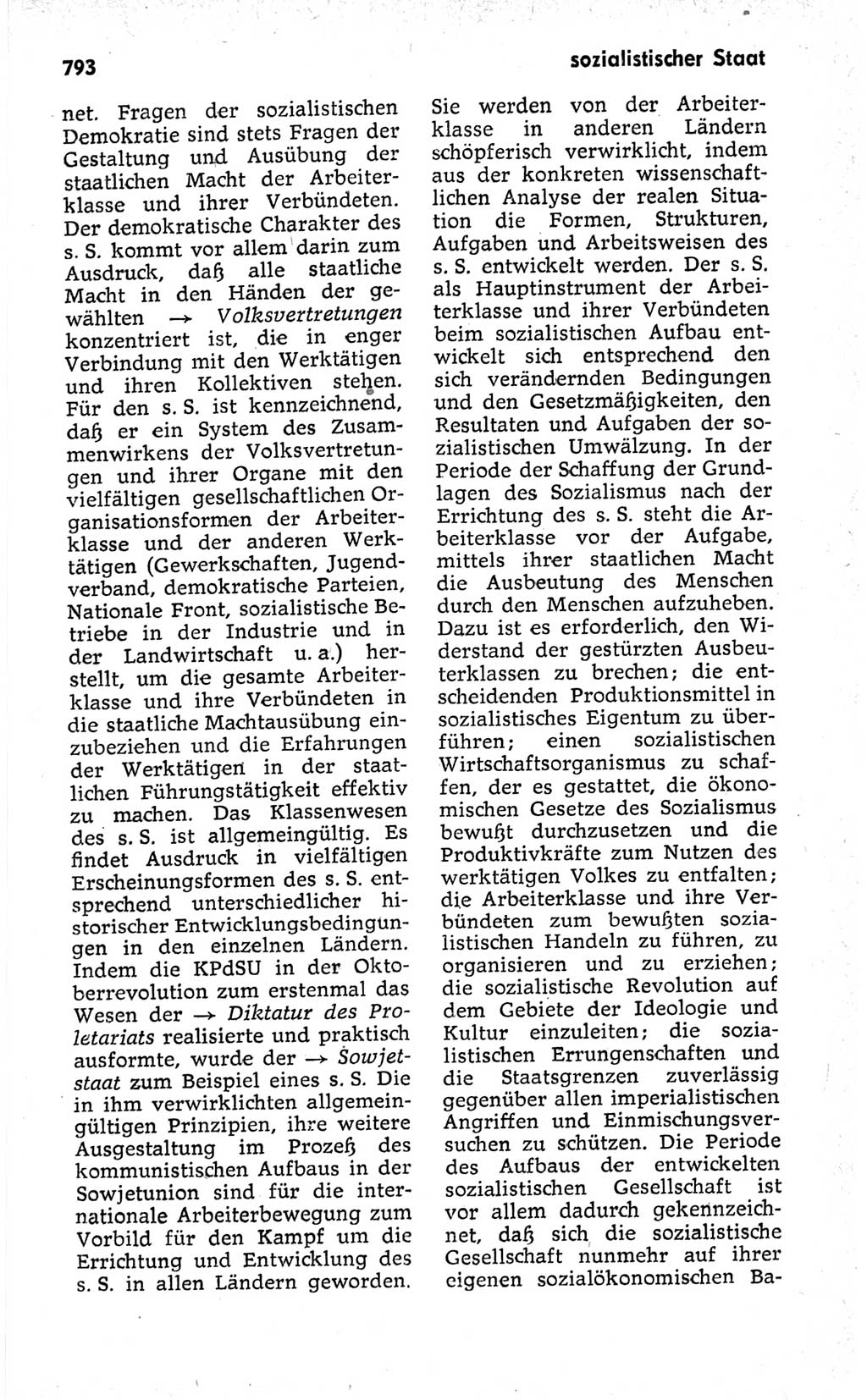 Kleines politisches Wörterbuch [Deutsche Demokratische Republik (DDR)] 1973, Seite 793 (Kl. pol. Wb. DDR 1973, S. 793)