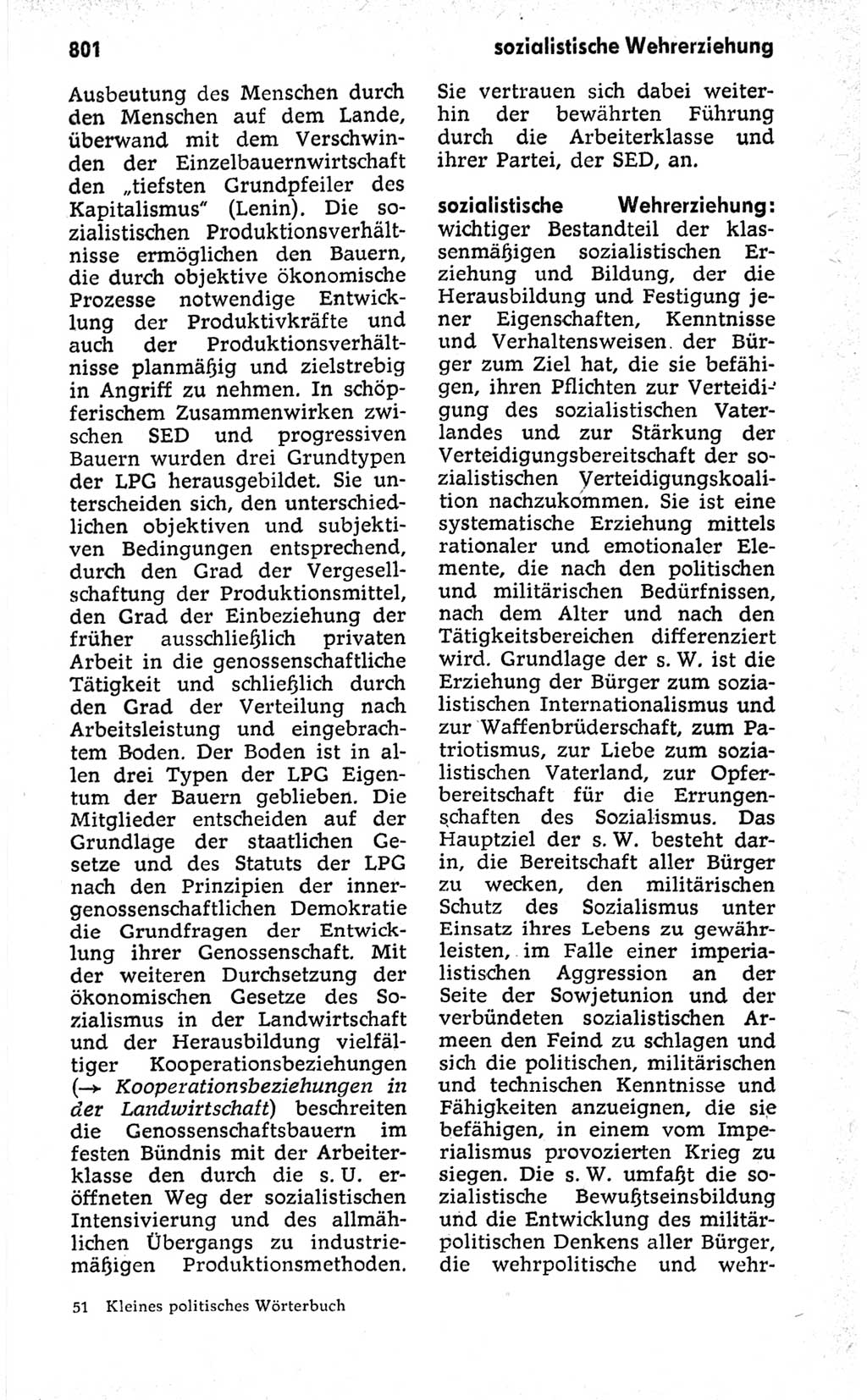 Kleines politisches Wörterbuch [Deutsche Demokratische Republik (DDR)] 1973, Seite 801 (Kl. pol. Wb. DDR 1973, S. 801)