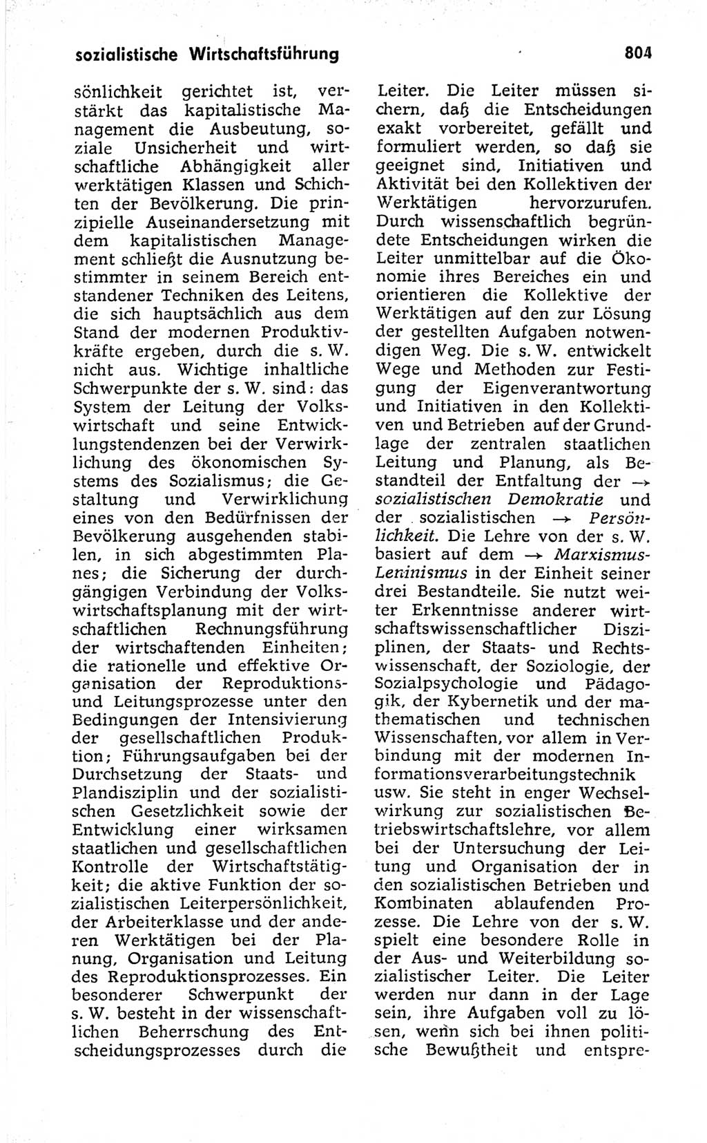 Kleines politisches Wörterbuch [Deutsche Demokratische Republik (DDR)] 1973, Seite 804 (Kl. pol. Wb. DDR 1973, S. 804)