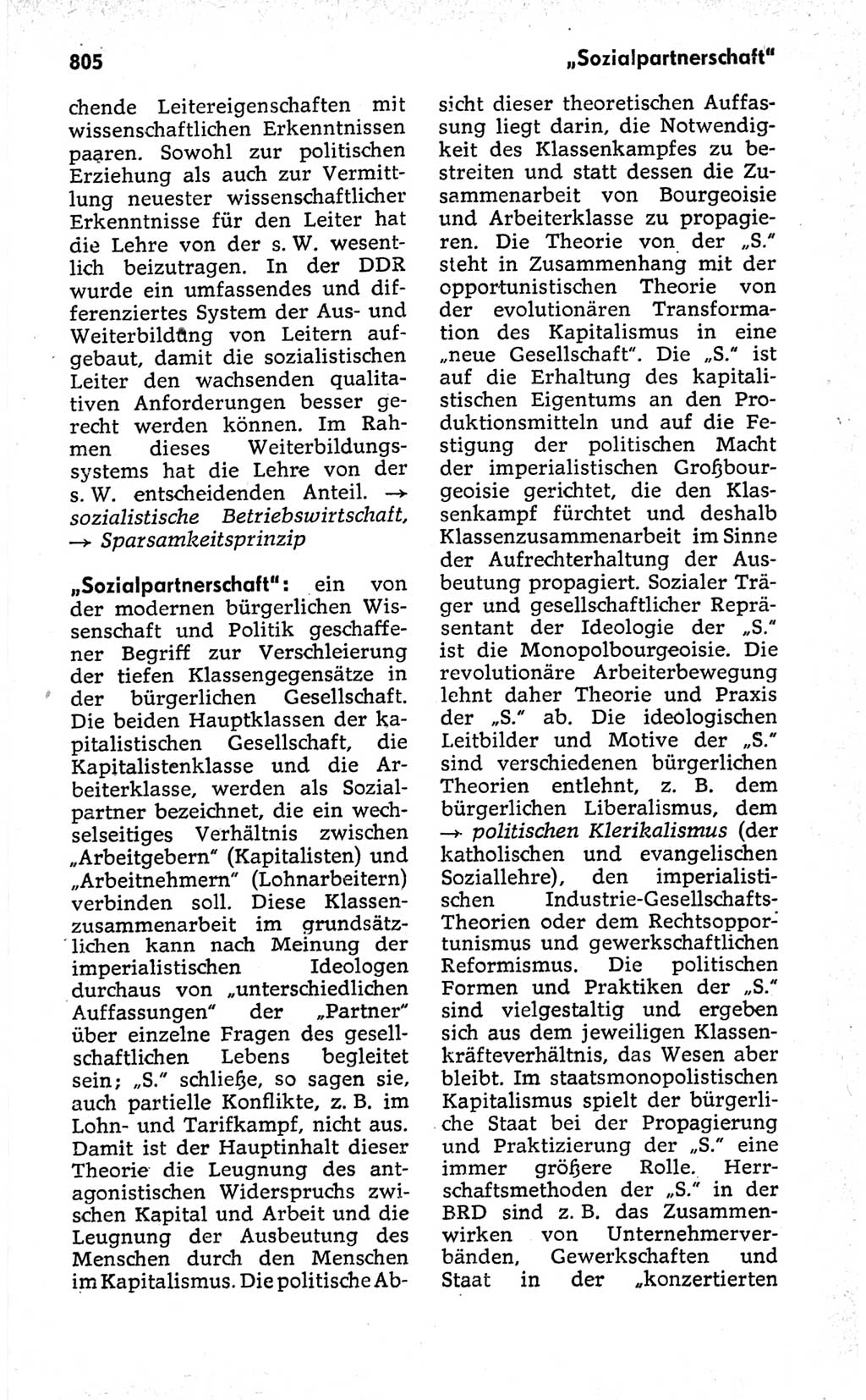 Kleines politisches Wörterbuch [Deutsche Demokratische Republik (DDR)] 1973, Seite 805 (Kl. pol. Wb. DDR 1973, S. 805)