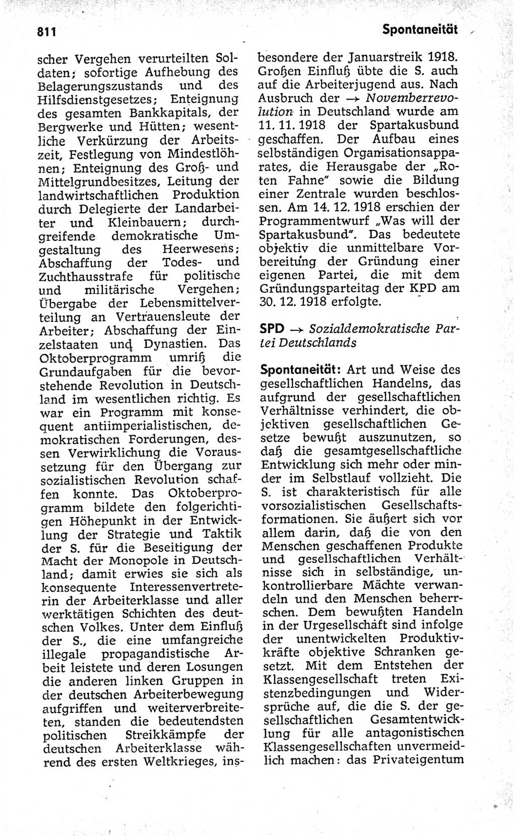 Kleines politisches Wörterbuch [Deutsche Demokratische Republik (DDR)] 1973, Seite 811 (Kl. pol. Wb. DDR 1973, S. 811)