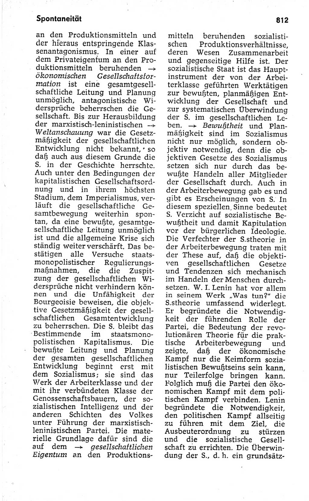 Kleines politisches Wörterbuch [Deutsche Demokratische Republik (DDR)] 1973, Seite 812 (Kl. pol. Wb. DDR 1973, S. 812)