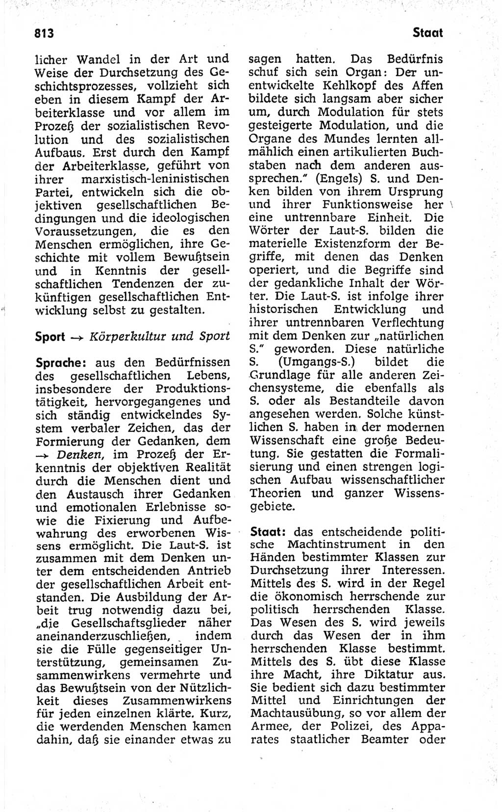 Kleines politisches Wörterbuch [Deutsche Demokratische Republik (DDR)] 1973, Seite 813 (Kl. pol. Wb. DDR 1973, S. 813)