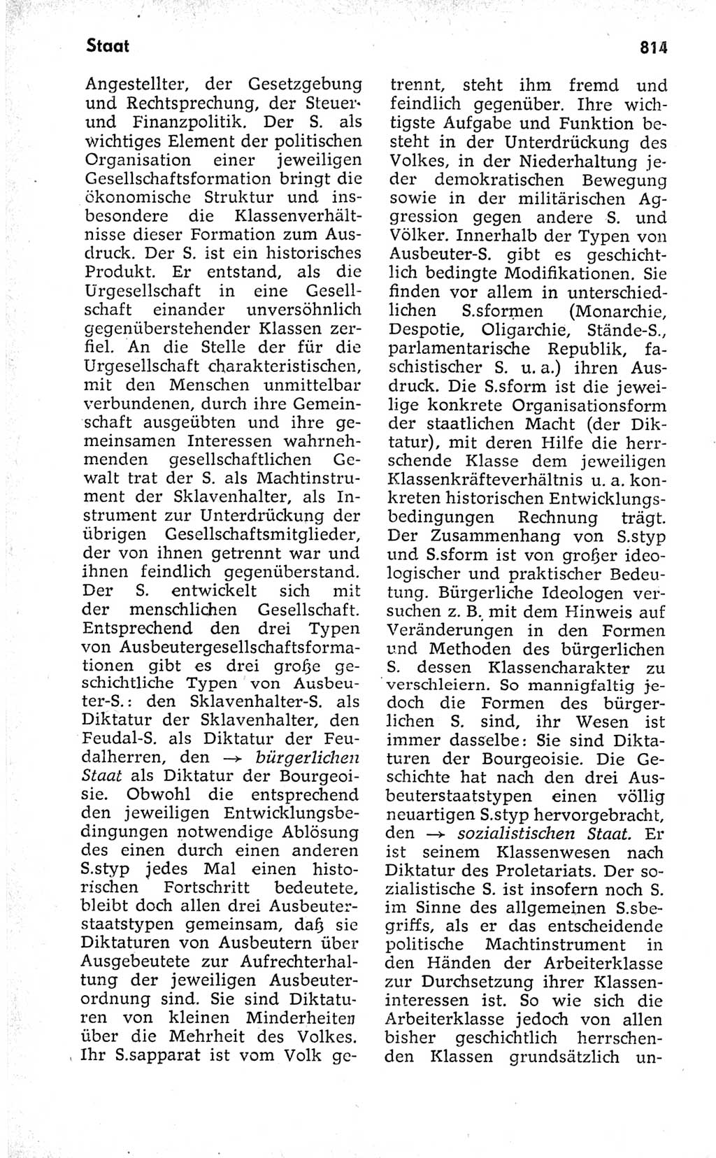 Kleines politisches Wörterbuch [Deutsche Demokratische Republik (DDR)] 1973, Seite 814 (Kl. pol. Wb. DDR 1973, S. 814)