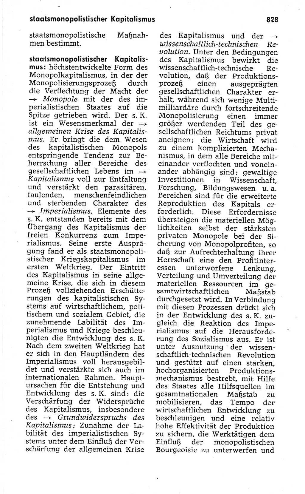 Kleines politisches Wörterbuch [Deutsche Demokratische Republik (DDR)] 1973, Seite 828 (Kl. pol. Wb. DDR 1973, S. 828)