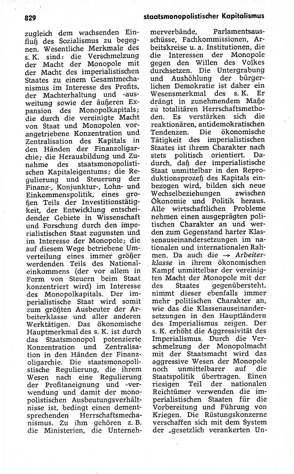 Kleines politisches Wörterbuch [Deutsche Demokratische Republik (DDR)] 1973, Seite 829 (Kl. pol. Wb. DDR 1973, S. 829)