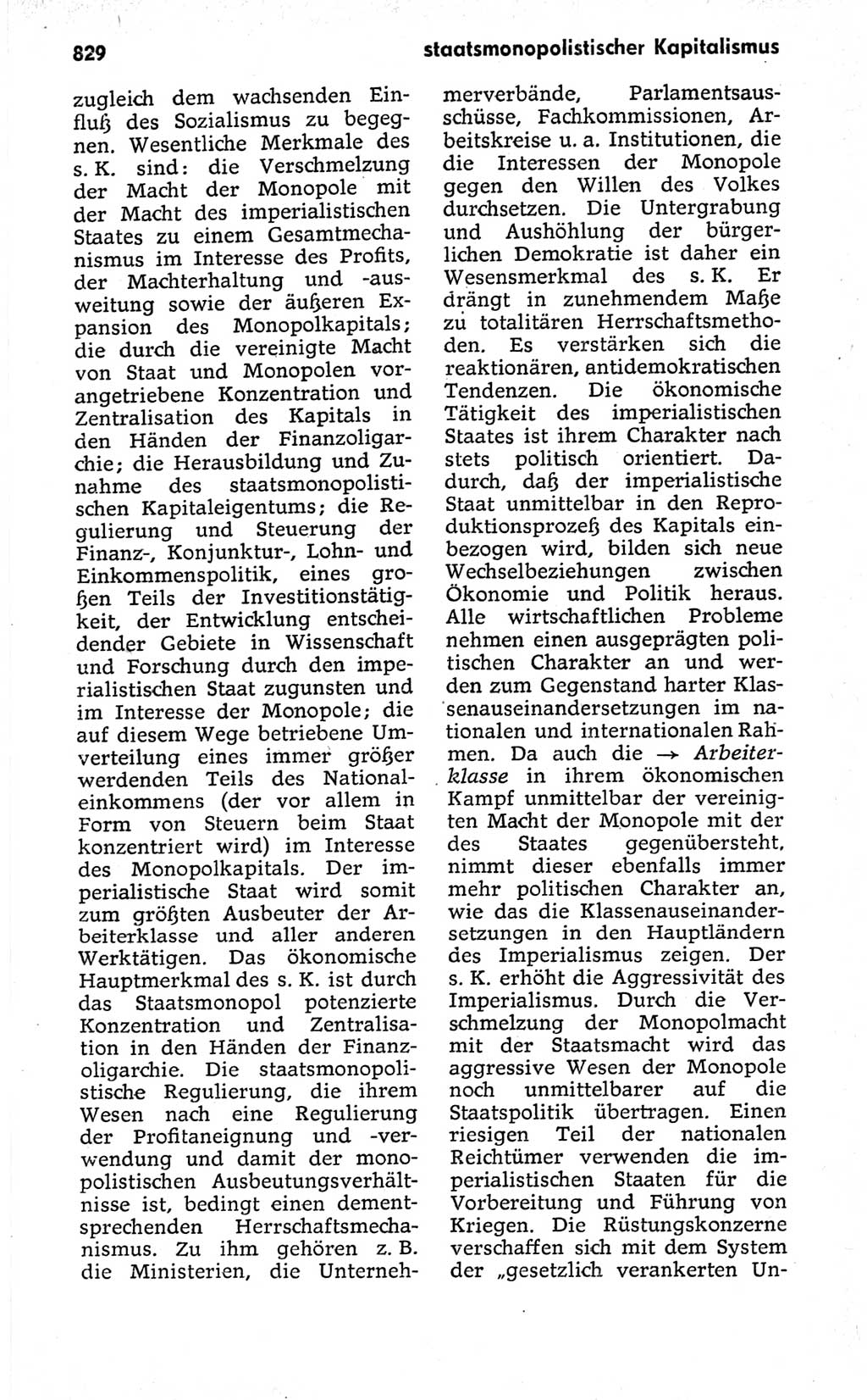 Kleines politisches Wörterbuch [Deutsche Demokratische Republik (DDR)] 1973, Seite 829 (Kl. pol. Wb. DDR 1973, S. 829)