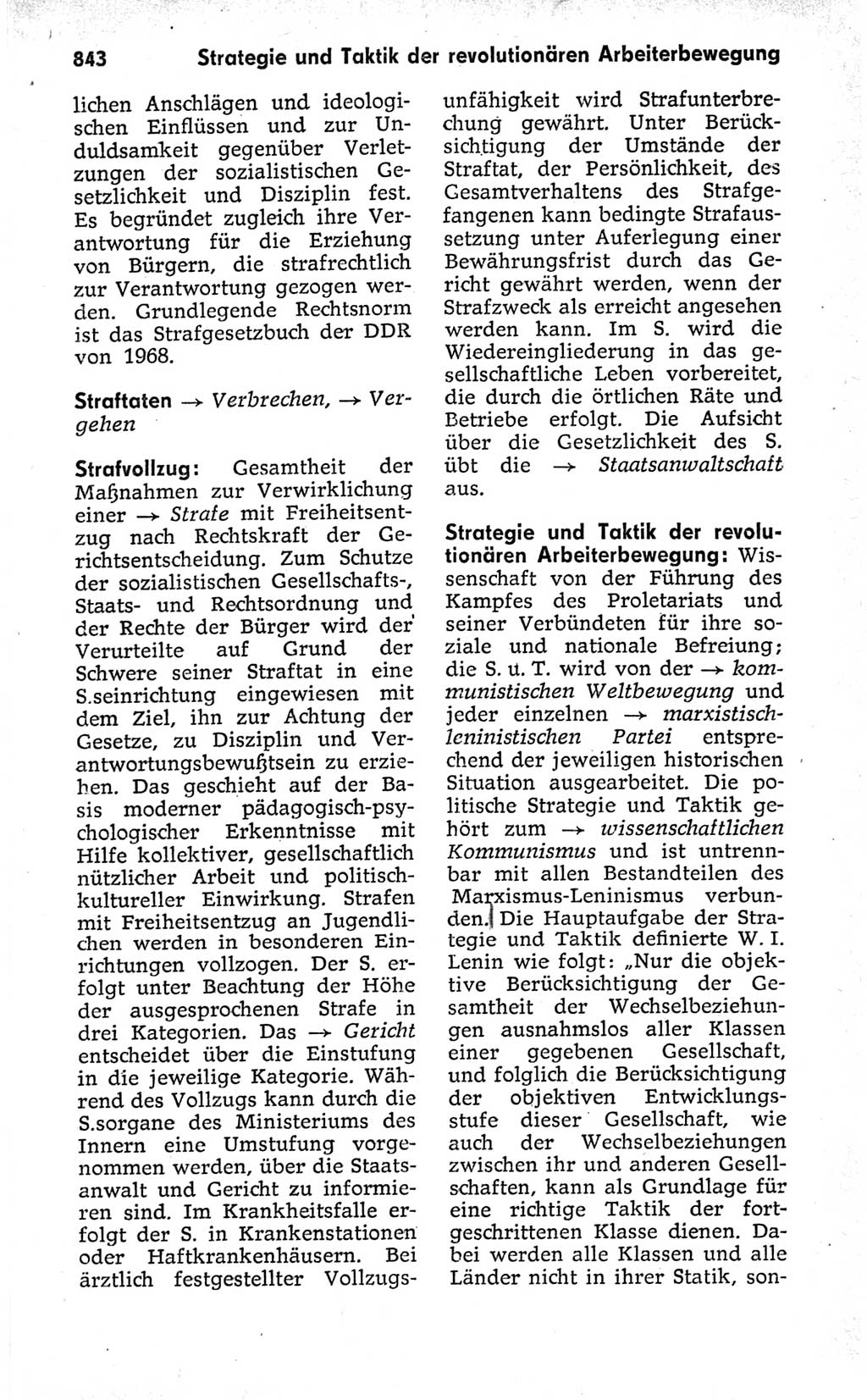 Kleines politisches Wörterbuch [Deutsche Demokratische Republik (DDR)] 1973, Seite 843 (Kl. pol. Wb. DDR 1973, S. 843)