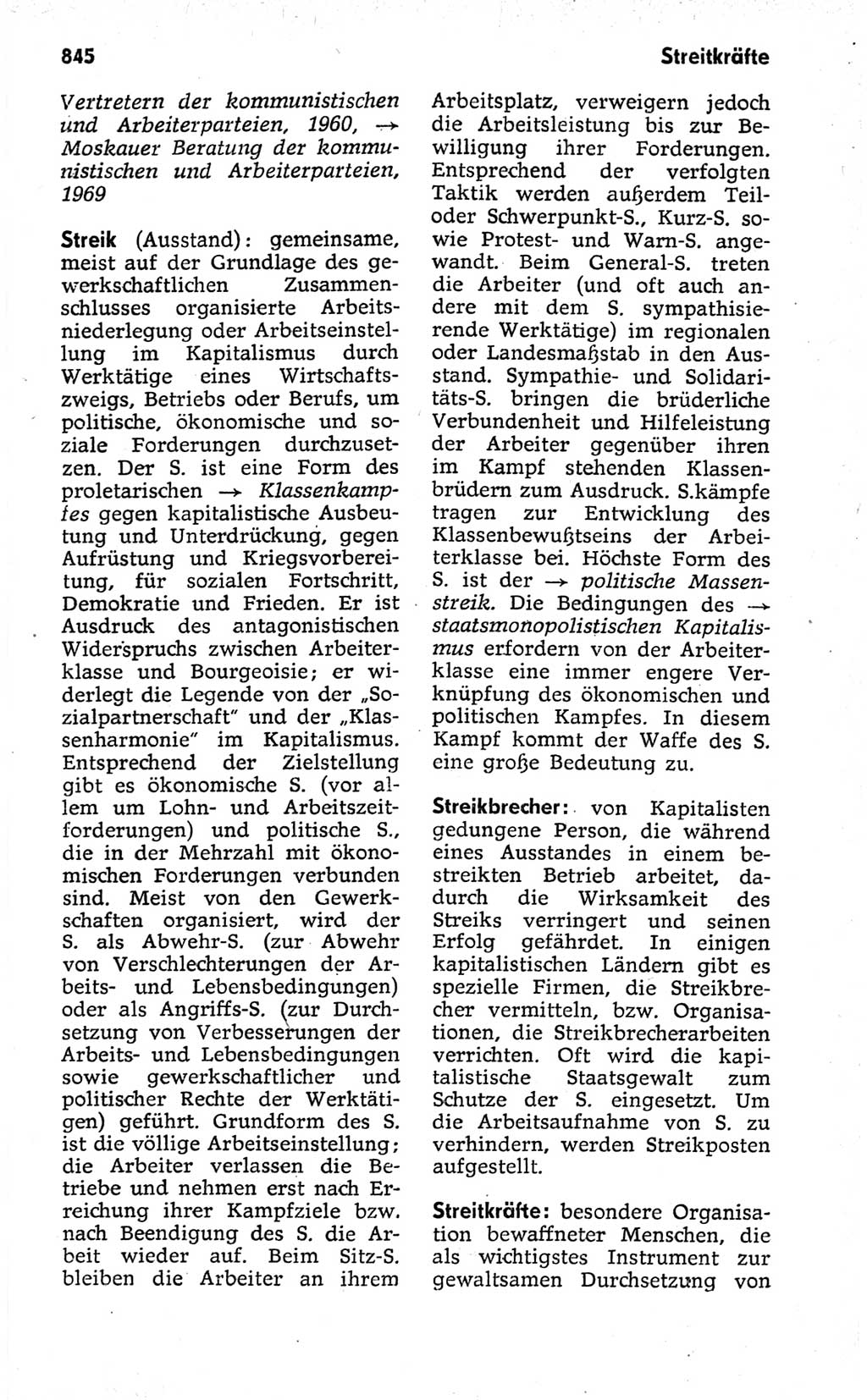 Kleines politisches Wörterbuch [Deutsche Demokratische Republik (DDR)] 1973, Seite 845 (Kl. pol. Wb. DDR 1973, S. 845)