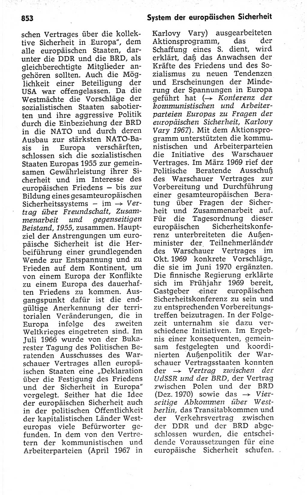 Kleines politisches Wörterbuch [Deutsche Demokratische Republik (DDR)] 1973, Seite 853 (Kl. pol. Wb. DDR 1973, S. 853)
