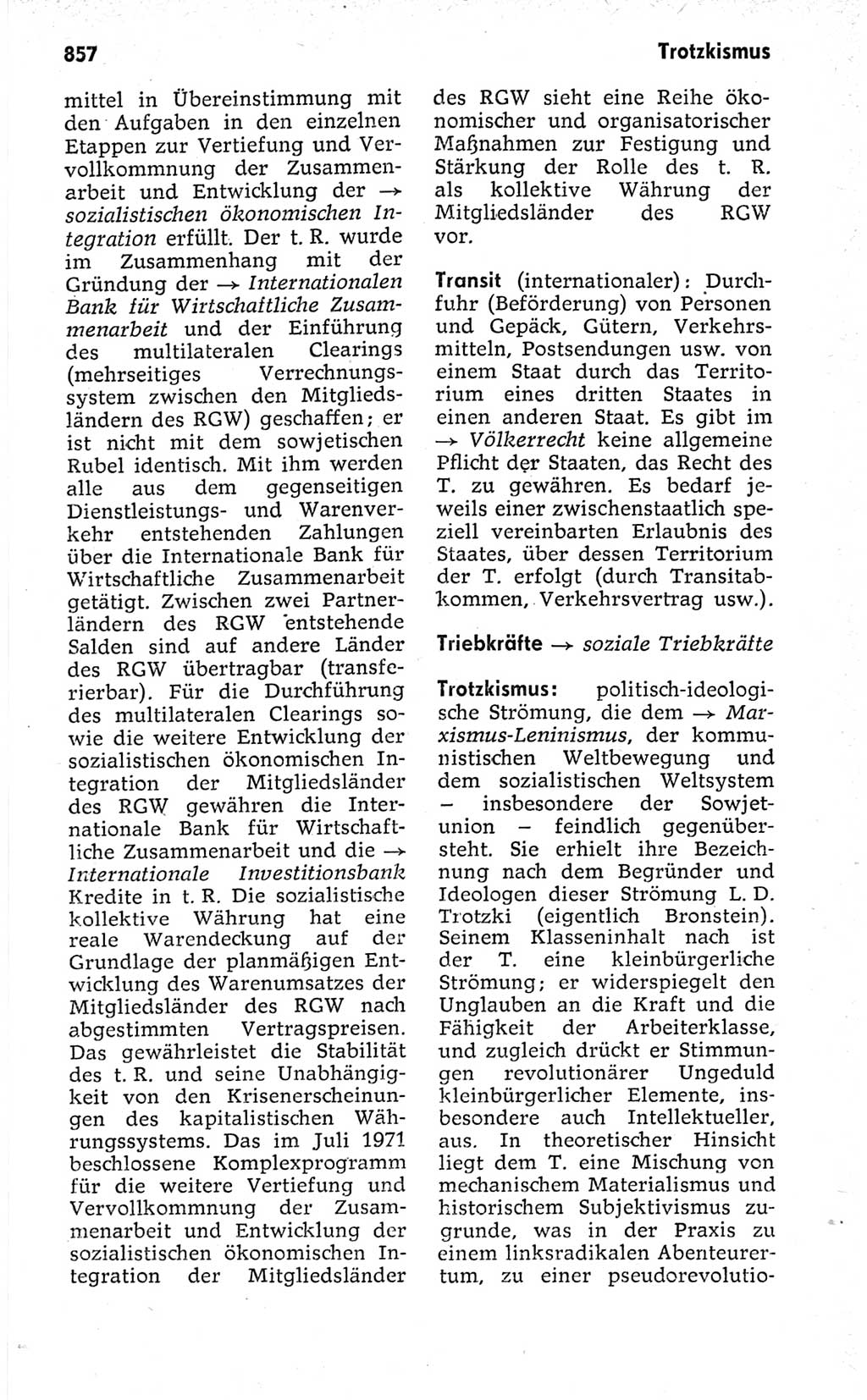 Kleines politisches Wörterbuch [Deutsche Demokratische Republik (DDR)] 1973, Seite 857 (Kl. pol. Wb. DDR 1973, S. 857)