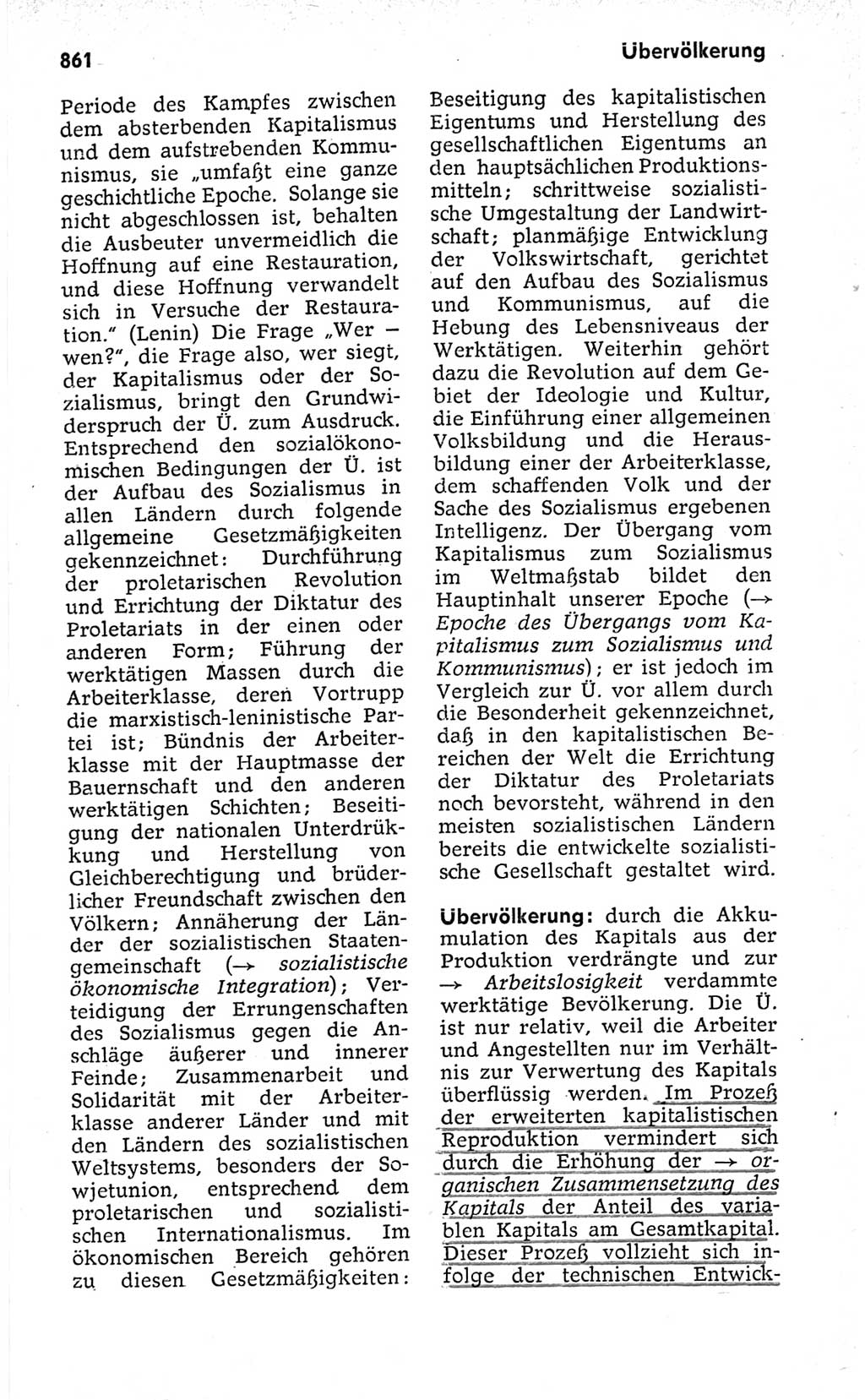 Kleines politisches Wörterbuch [Deutsche Demokratische Republik (DDR)] 1973, Seite 861 (Kl. pol. Wb. DDR 1973, S. 861)