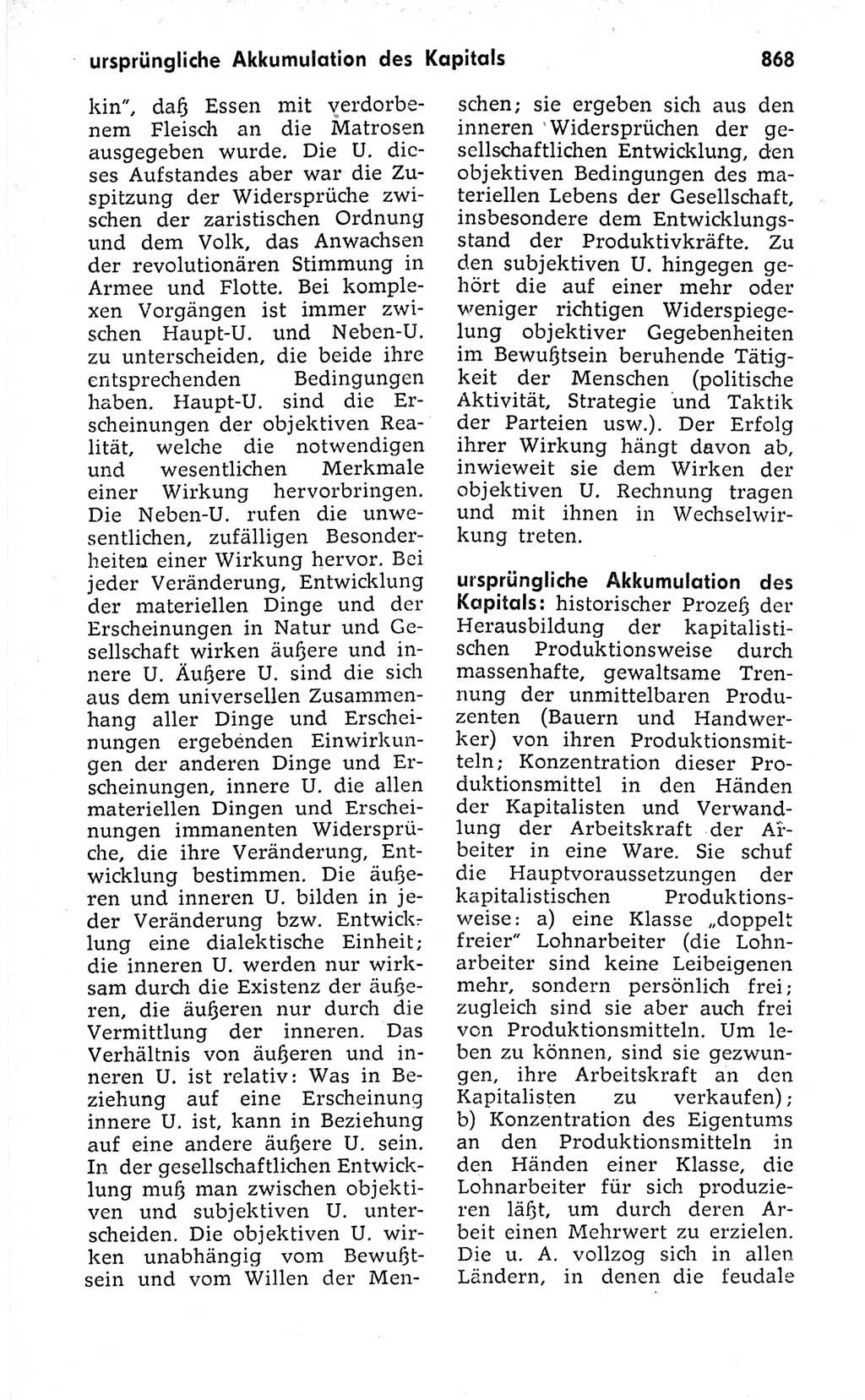 Kleines politisches Wörterbuch [Deutsche Demokratische Republik (DDR)] 1973, Seite 868 (Kl. pol. Wb. DDR 1973, S. 868)