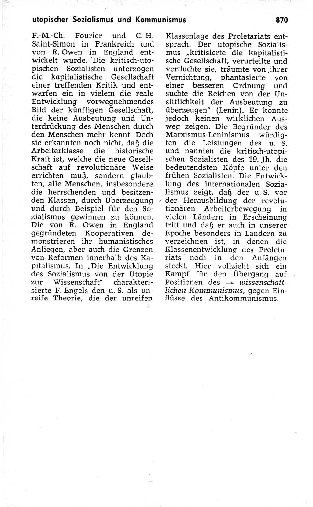 Kleines politisches Wörterbuch [Deutsche Demokratische Republik (DDR)] 1973, Seite 870 (Kl. pol. Wb. DDR 1973, S. 870)