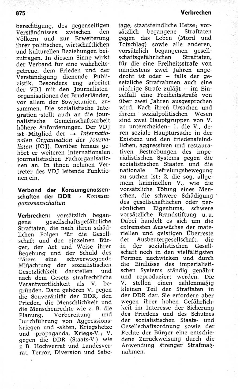 Kleines politisches Wörterbuch [Deutsche Demokratische Republik (DDR)] 1973, Seite 875 (Kl. pol. Wb. DDR 1973, S. 875)