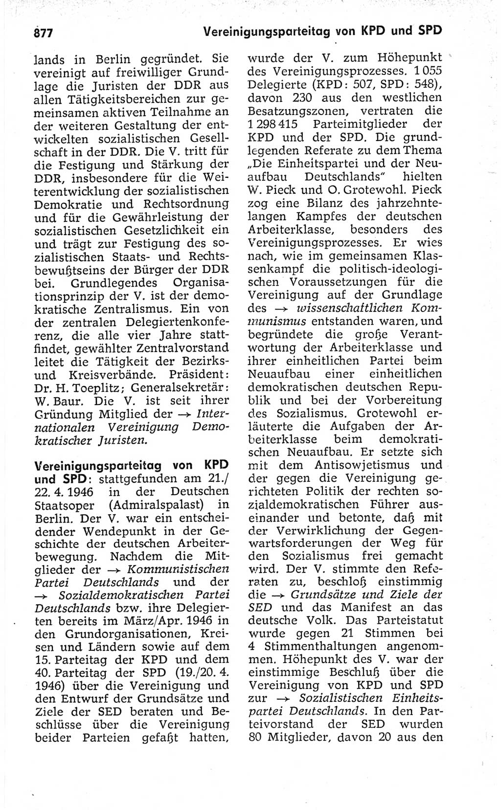 Kleines politisches Wörterbuch [Deutsche Demokratische Republik (DDR)] 1973, Seite 877 (Kl. pol. Wb. DDR 1973, S. 877)