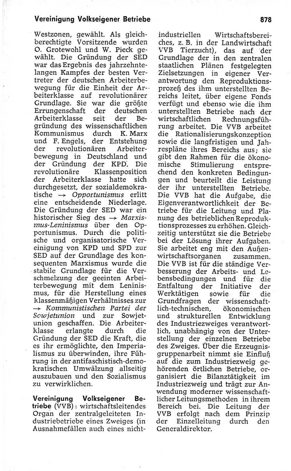 Kleines politisches Wörterbuch [Deutsche Demokratische Republik (DDR)] 1973, Seite 878 (Kl. pol. Wb. DDR 1973, S. 878)