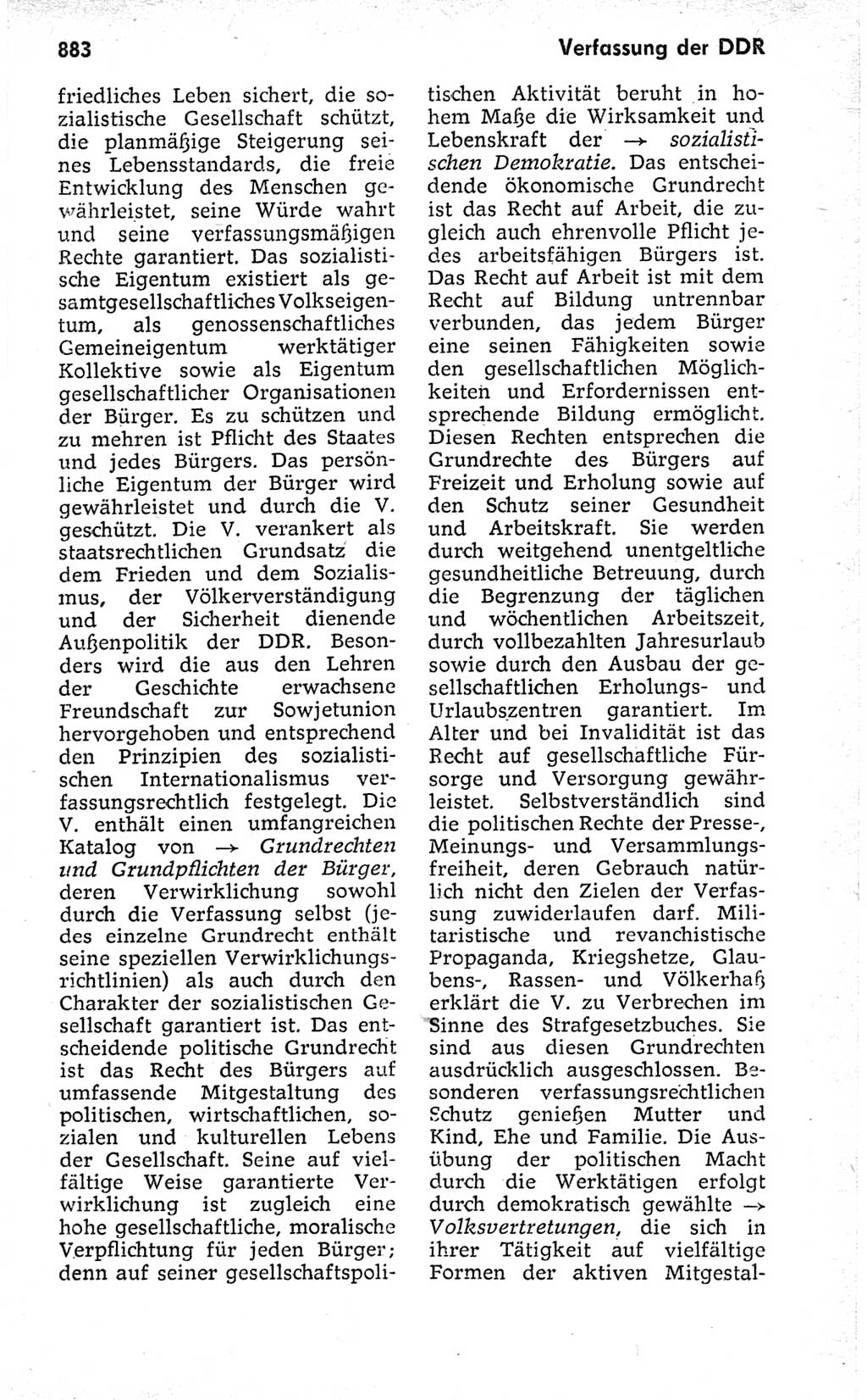 Kleines politisches Wörterbuch [Deutsche Demokratische Republik (DDR)] 1973, Seite 883 (Kl. pol. Wb. DDR 1973, S. 883)