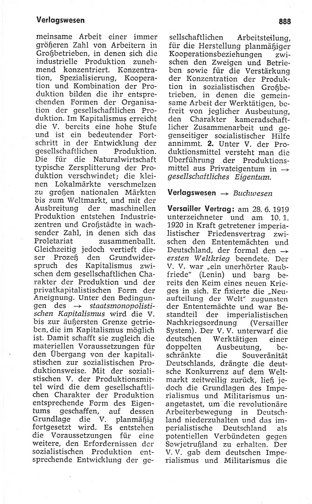 Kleines politisches Wörterbuch [Deutsche Demokratische Republik (DDR)] 1973, Seite 888 (Kl. pol. Wb. DDR 1973, S. 888)