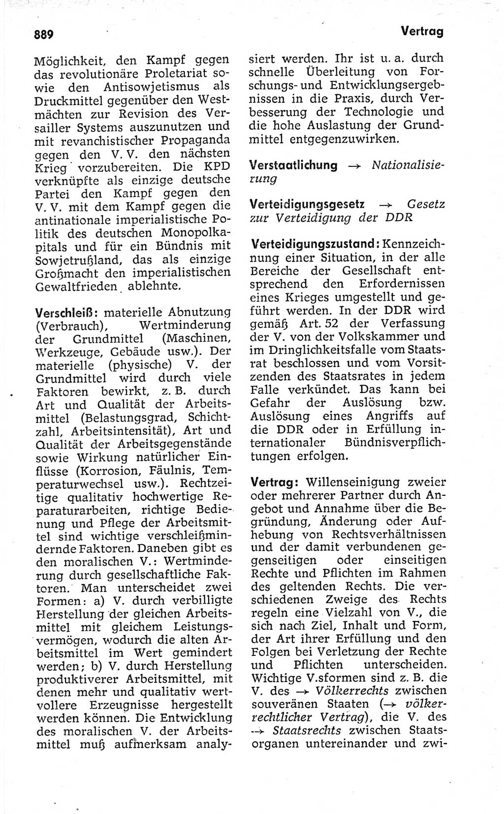 Kleines politisches Wörterbuch [Deutsche Demokratische Republik (DDR)] 1973, Seite 889 (Kl. pol. Wb. DDR 1973, S. 889)