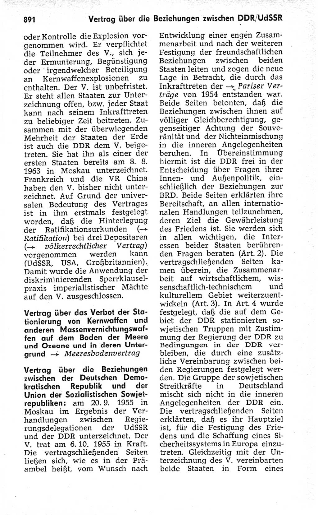 Kleines politisches Wörterbuch [Deutsche Demokratische Republik (DDR)] 1973, Seite 891 (Kl. pol. Wb. DDR 1973, S. 891)