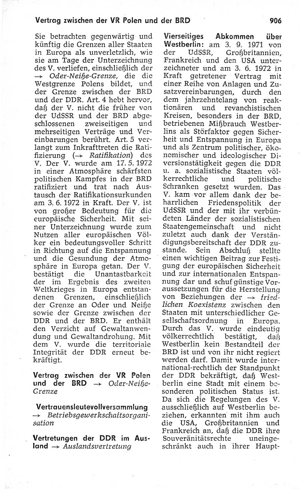 Kleines politisches Wörterbuch [Deutsche Demokratische Republik (DDR)] 1973, Seite 906 (Kl. pol. Wb. DDR 1973, S. 906)
