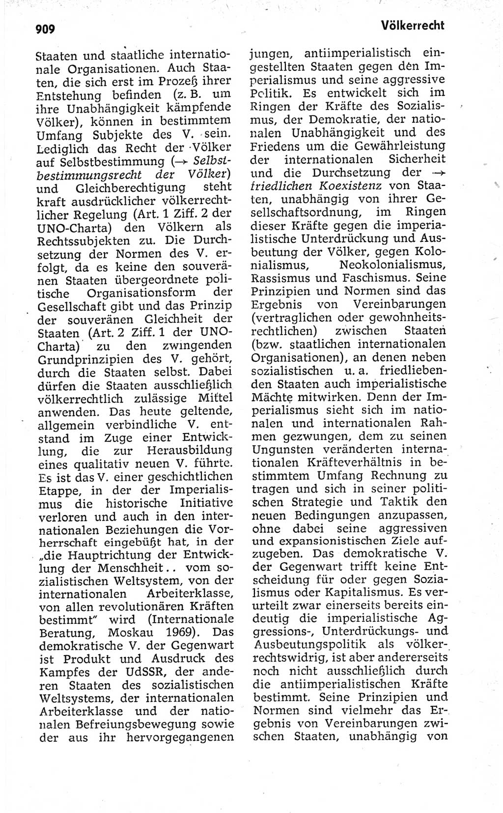 Kleines politisches Wörterbuch [Deutsche Demokratische Republik (DDR)] 1973, Seite 909 (Kl. pol. Wb. DDR 1973, S. 909)